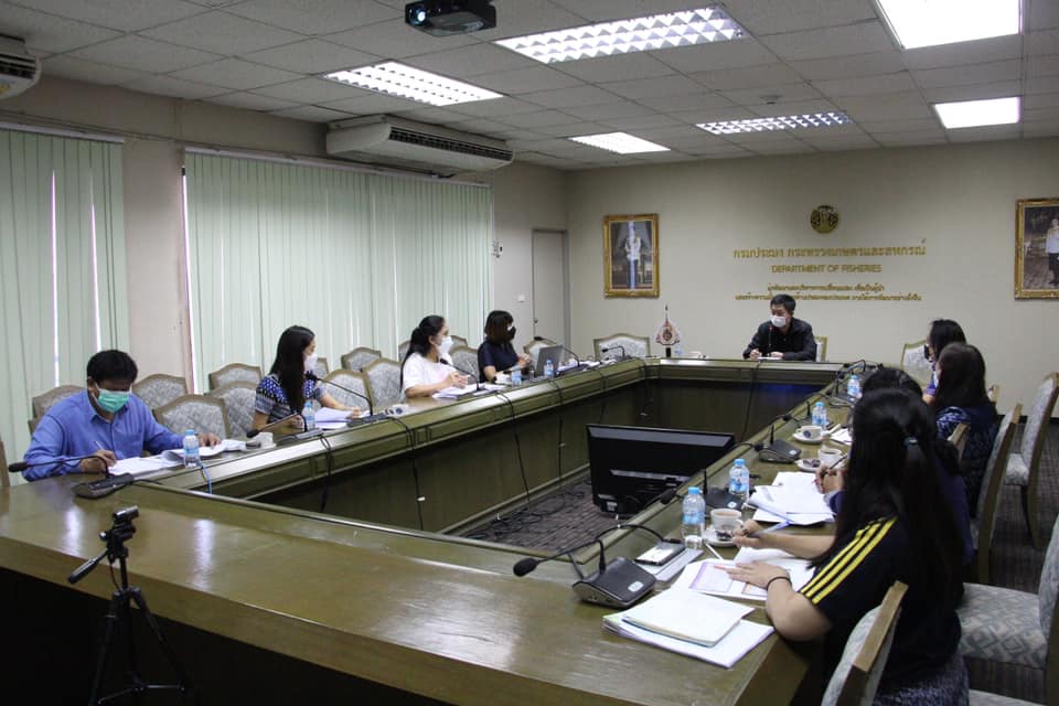 ดร.ถาวร ทันใจ รองอธิบดีกรมประมง เป็นประธานการประชุมกองบริหารการคลัง กรมประมง..คลิก