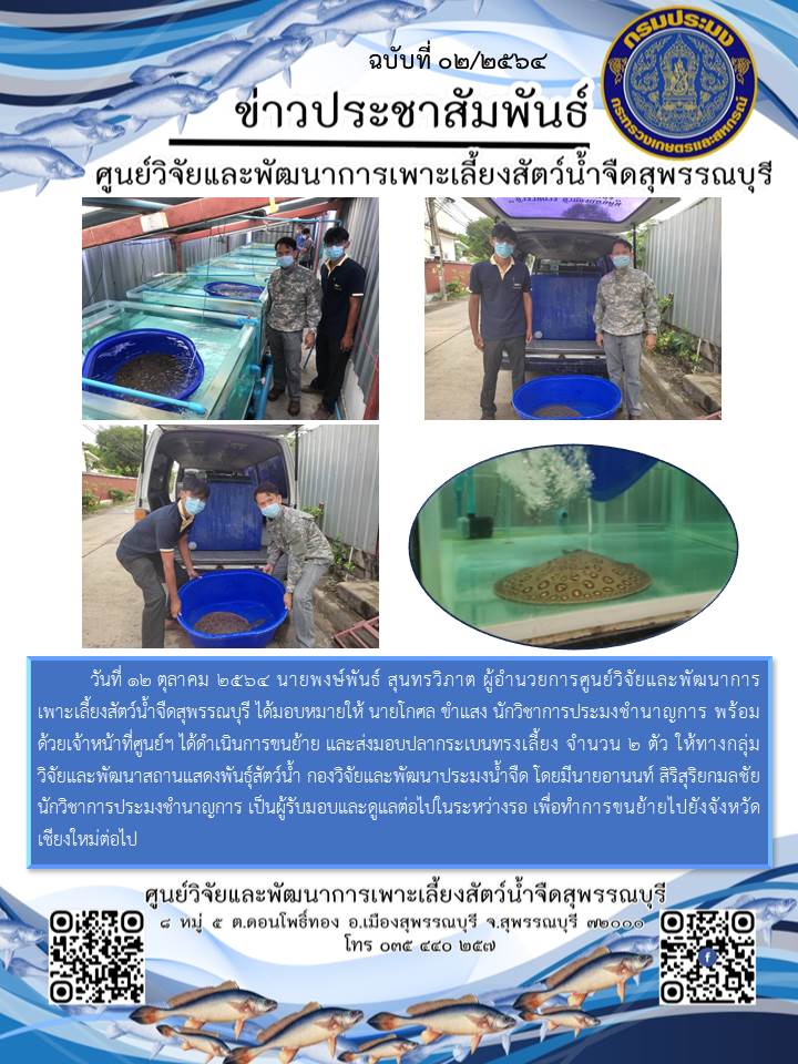 ข่าวประชาสัมพันธ์ฉบับที่02 ประจำเดือนตุลาคม 2564..คลิก