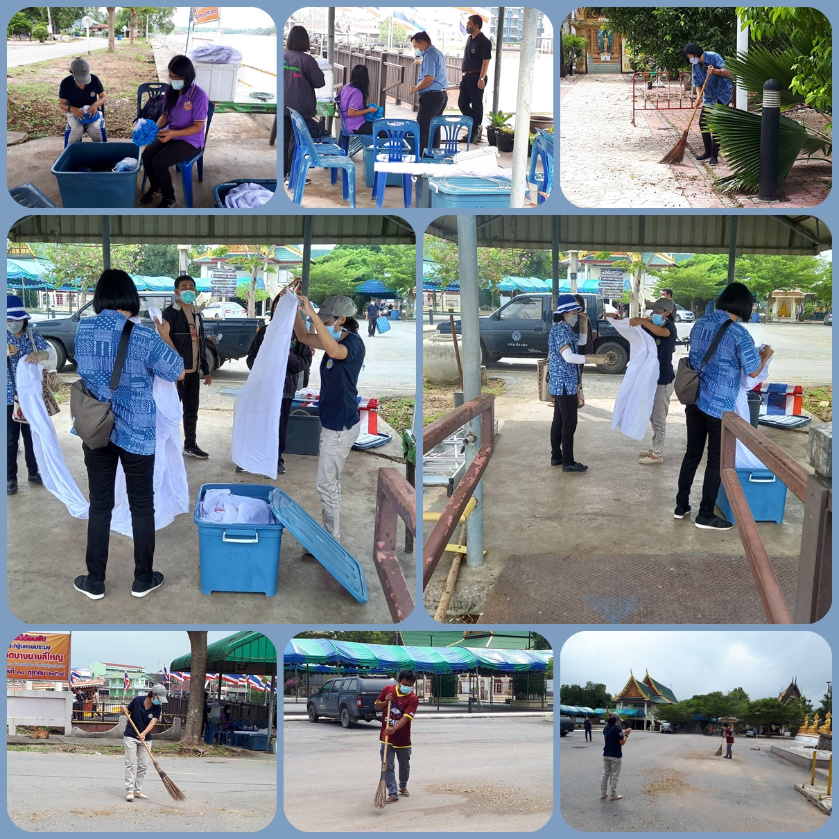 ร่วมจัดสถานที่รับงานกฐินกรมประมง ณ วัดบางนางลี่ใหญ่..คลิก