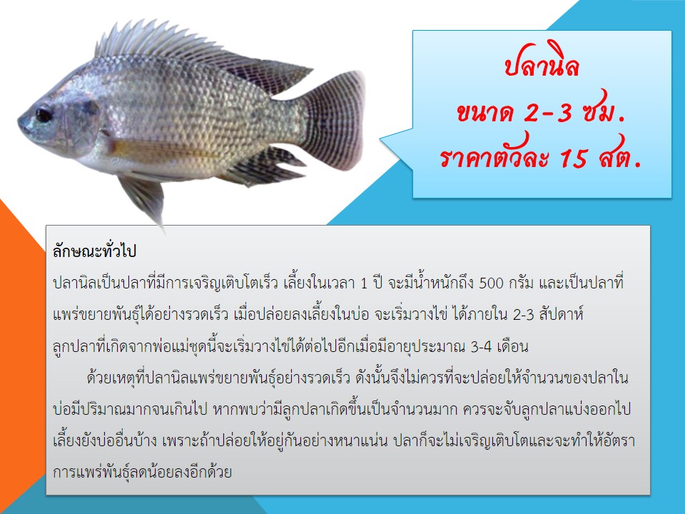 พันธุ์สัตว์น้ำที่เปิดให้จอง
