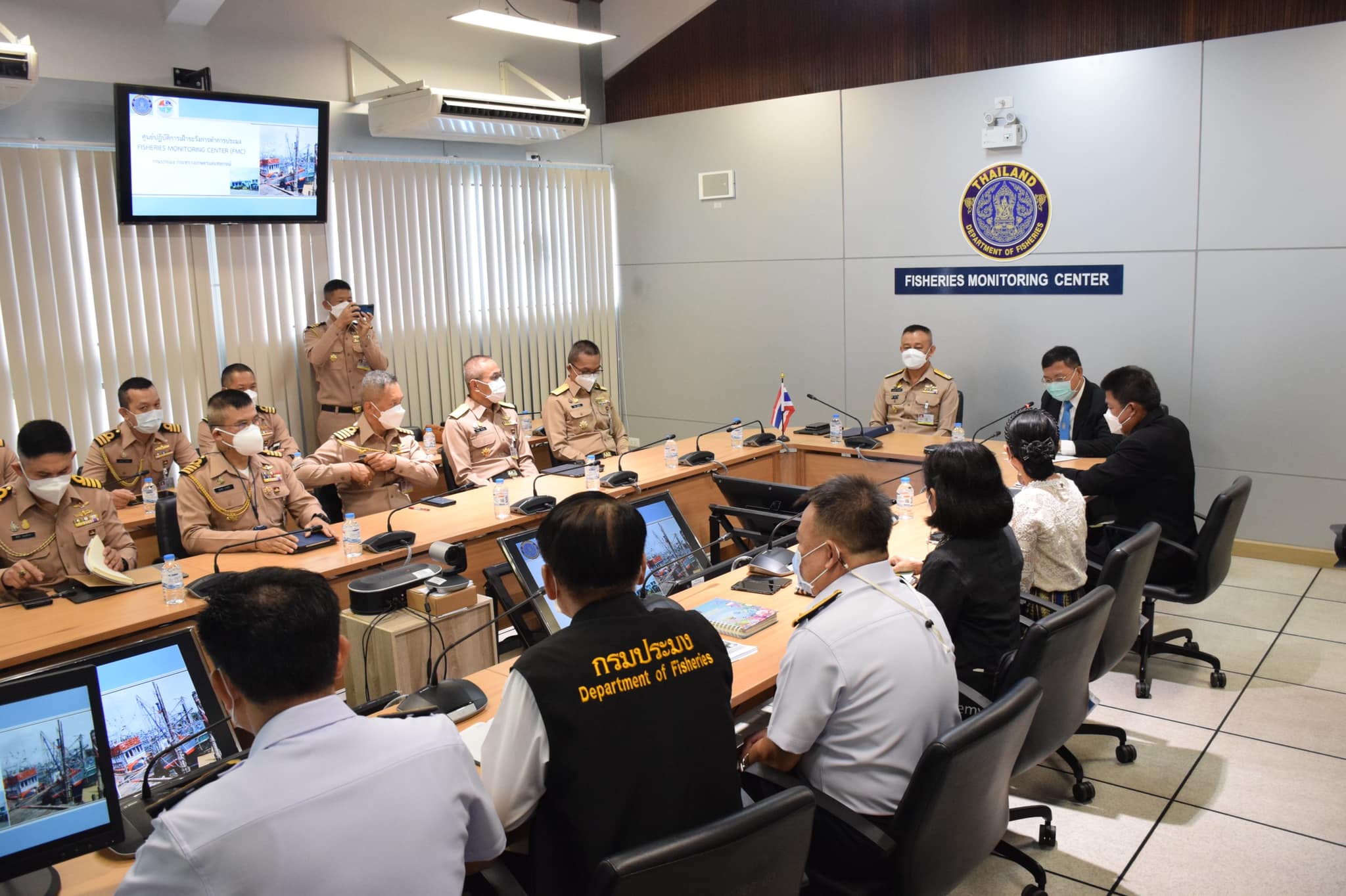 ภารกิจตรวจเยี่ยมการปฏิบัติงานของศูนย์ติดตามและควบคุมเรือประมง (Fisheries Monitoring Center : FMC)..คลิก
