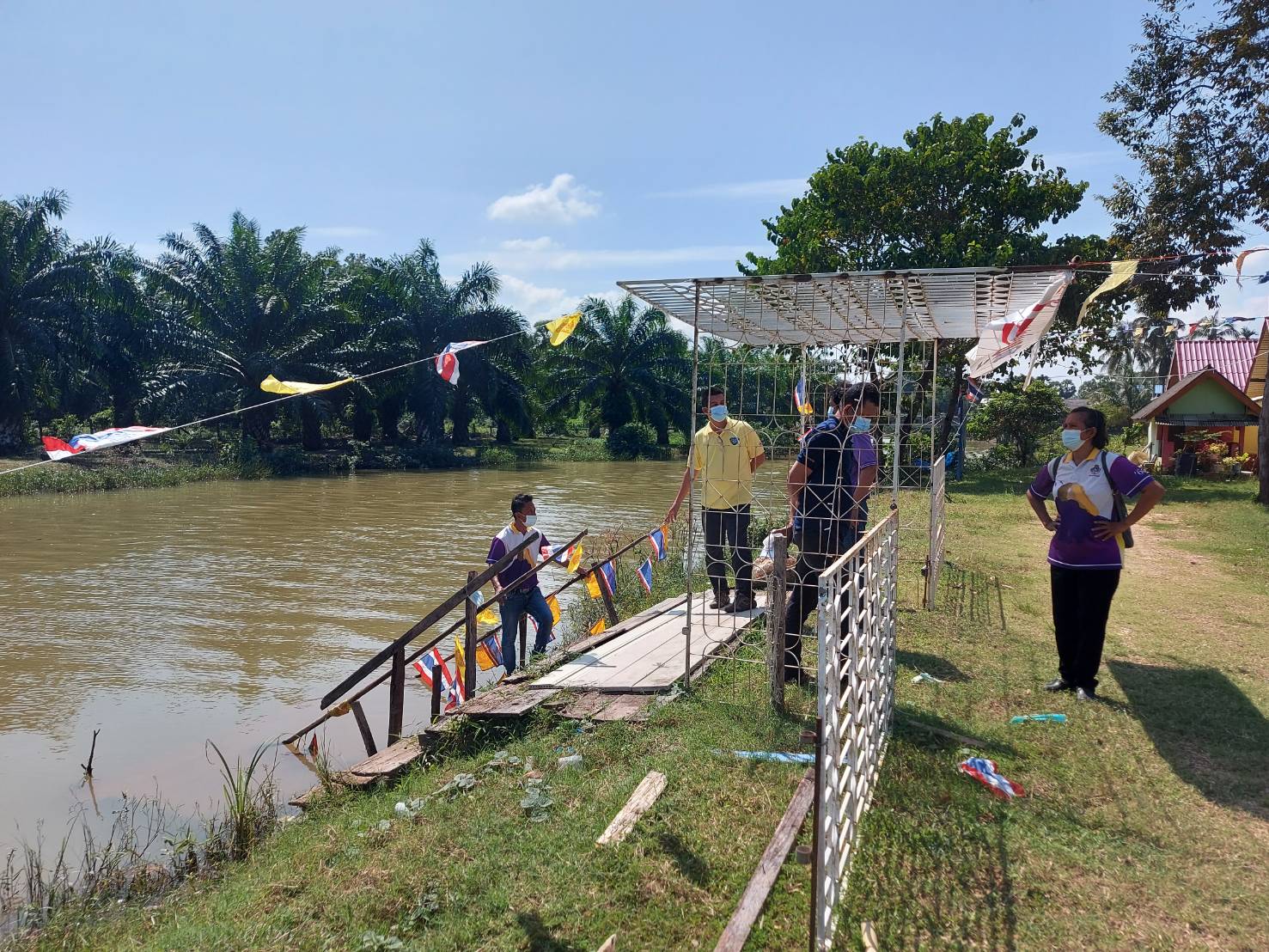 ร่วมสำรวจสถานที่ปล่อยพันธุ์สัตว์น้ำเพื่อจัดเตรียม ในการจัดกิจกรรมปล่อยพันธุ์สัตว์น้ำ  ณ บริเวณเขตอนุรักษ์พันธุ์สัตว์น้ำคลองขุด