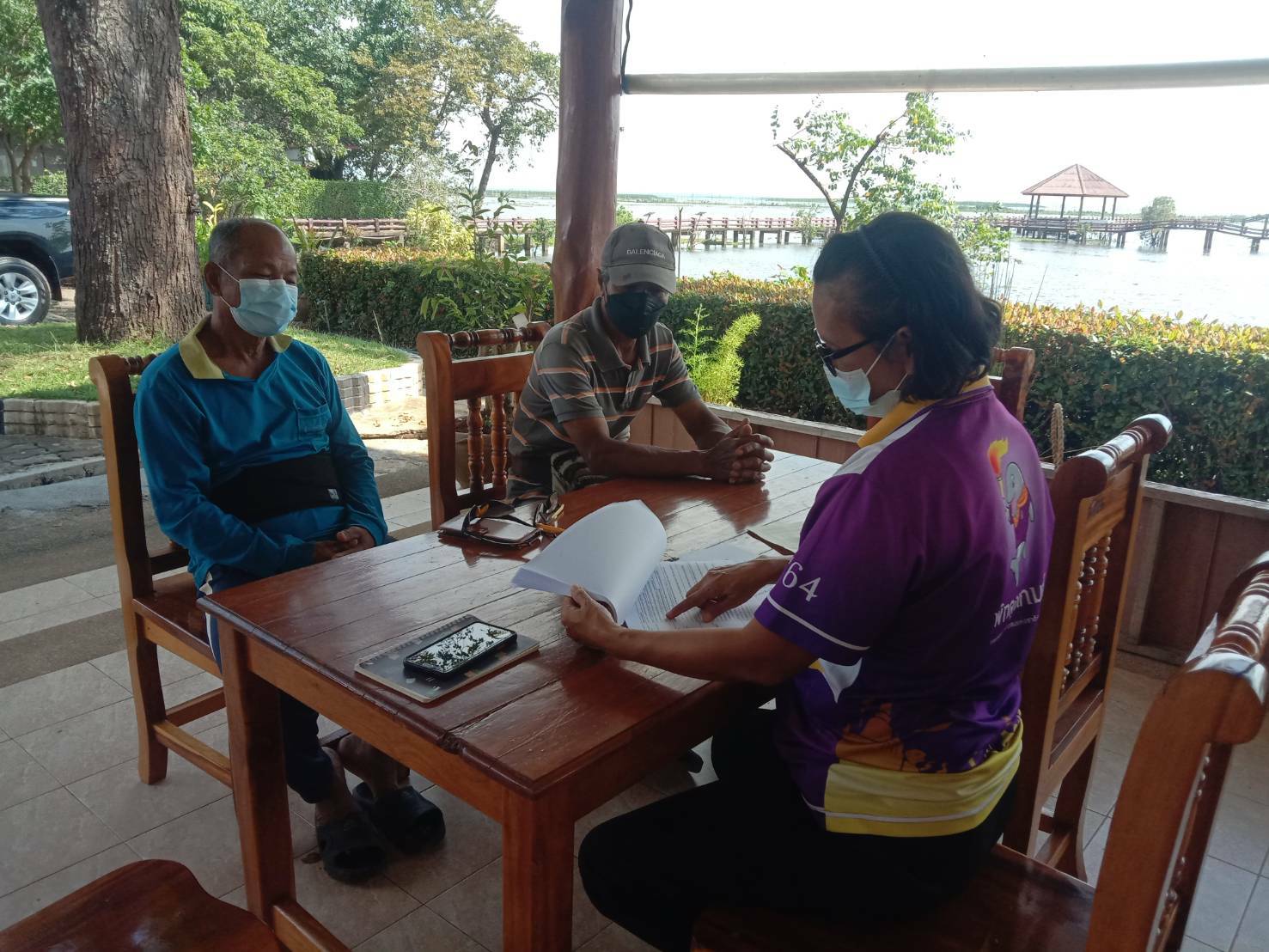 ตรวจเยี่ยมเกษตรกรกลุ่มอนุรักษ์สัตว์น้ำบ้านพนางตุง และร่วมปรึกษาหารือแนวทางการอนุรักษ์ ในพื้นที่อำเภอควนขนุน