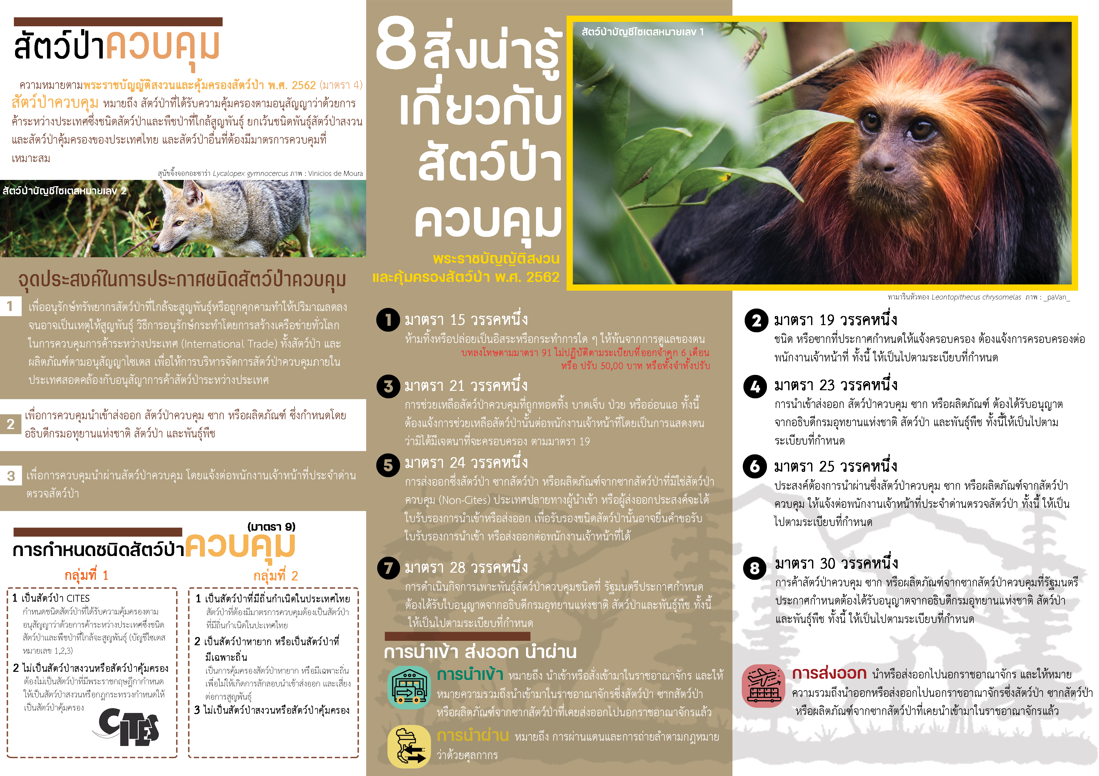 การจัดการแก่สัตว์ป่าควบคุม (ม.86)