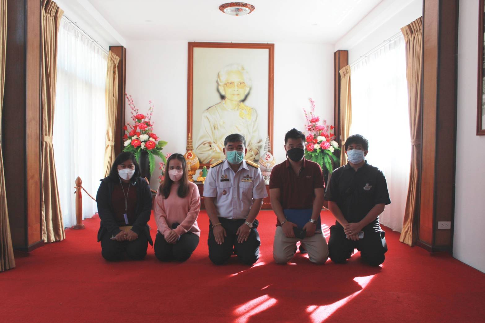 กองโครงการอันเนื่องมาจากพระราชดำริและกิจกรรมพิเศษ กรมประมง นำตรวจพื้นที่การปรับปรุงอาคารที่ประทับ พระตำหนักกว๊านพะเยา