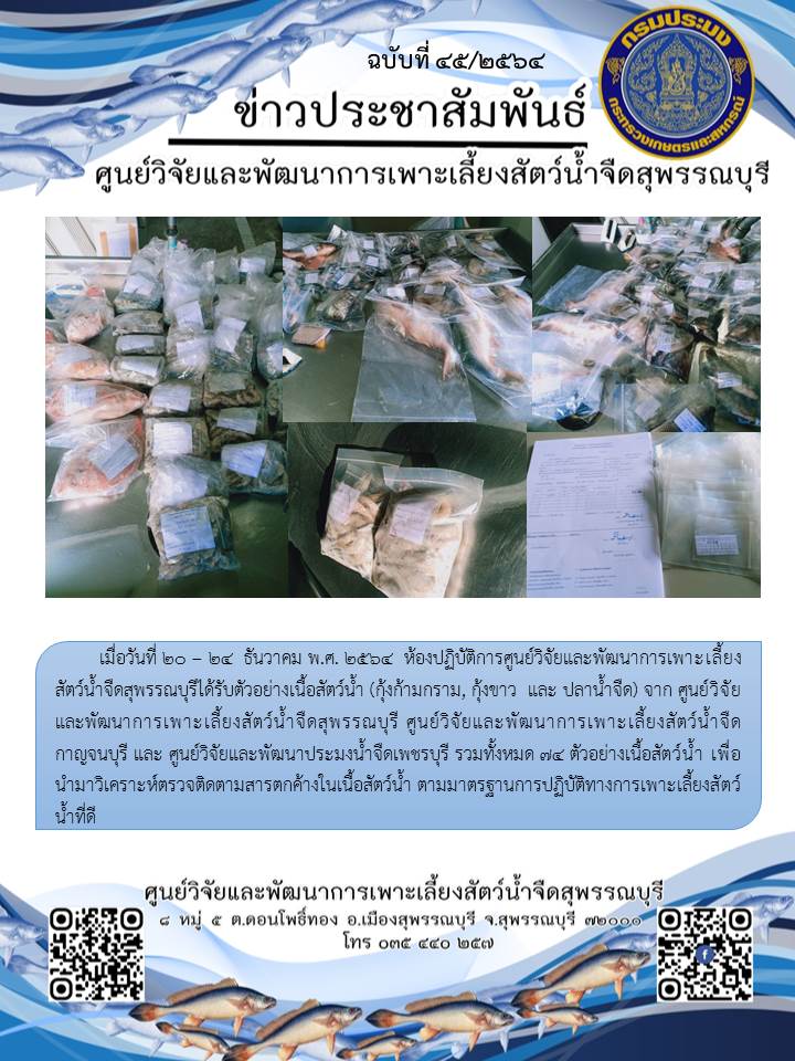 ข่าวประชาสัมพันธ์ฉบับที่ 45 ประจำเดือนธันวาคม 2564..คลิก