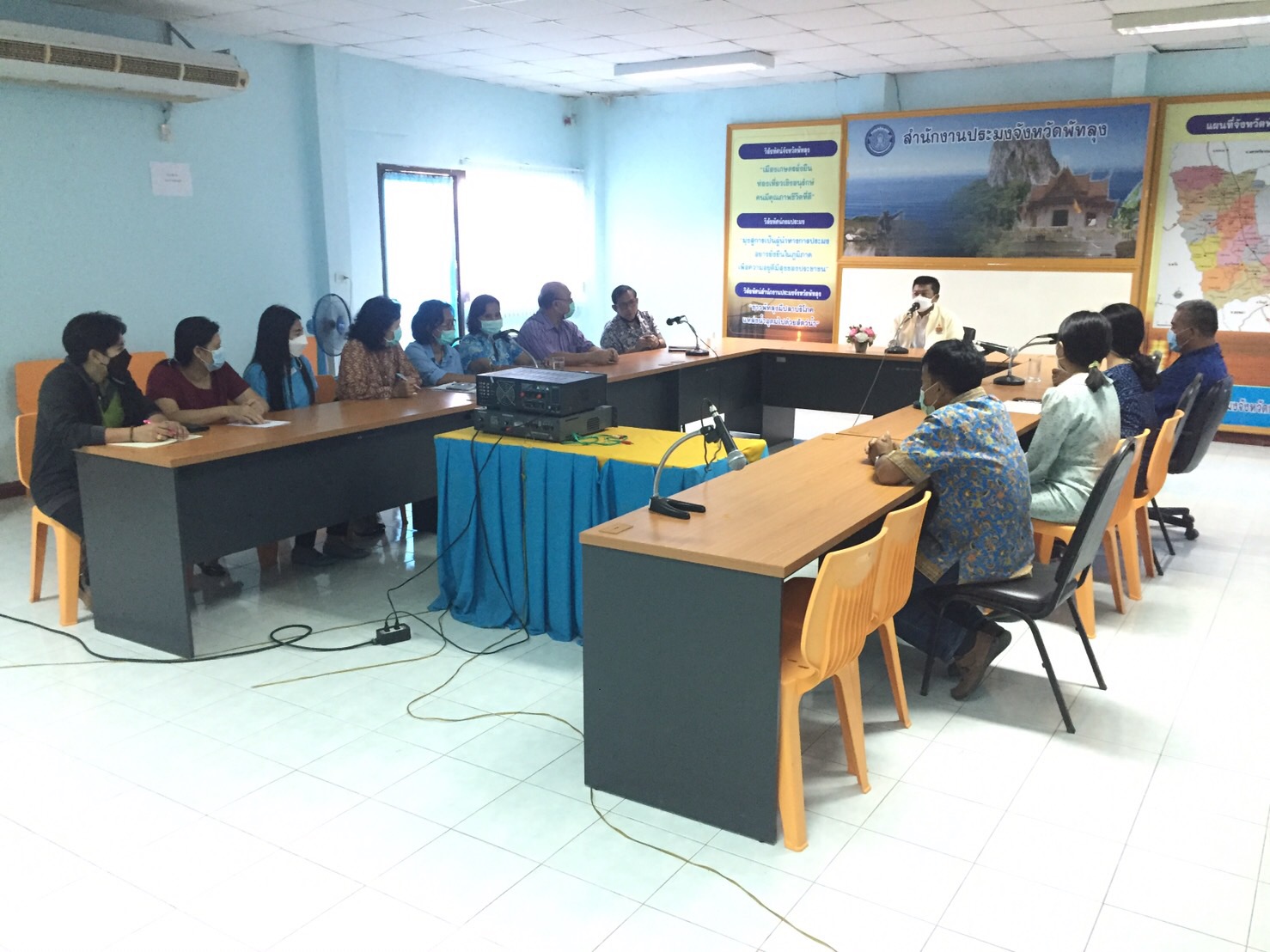 นายบัญชา สุขแก้ว รองอธิบดีกรมประมง มอบนโยบายและ โครงการต่างๆ  ซึ่งเป็นแนวทางในการปฏิบัติราชการ ปี 2565