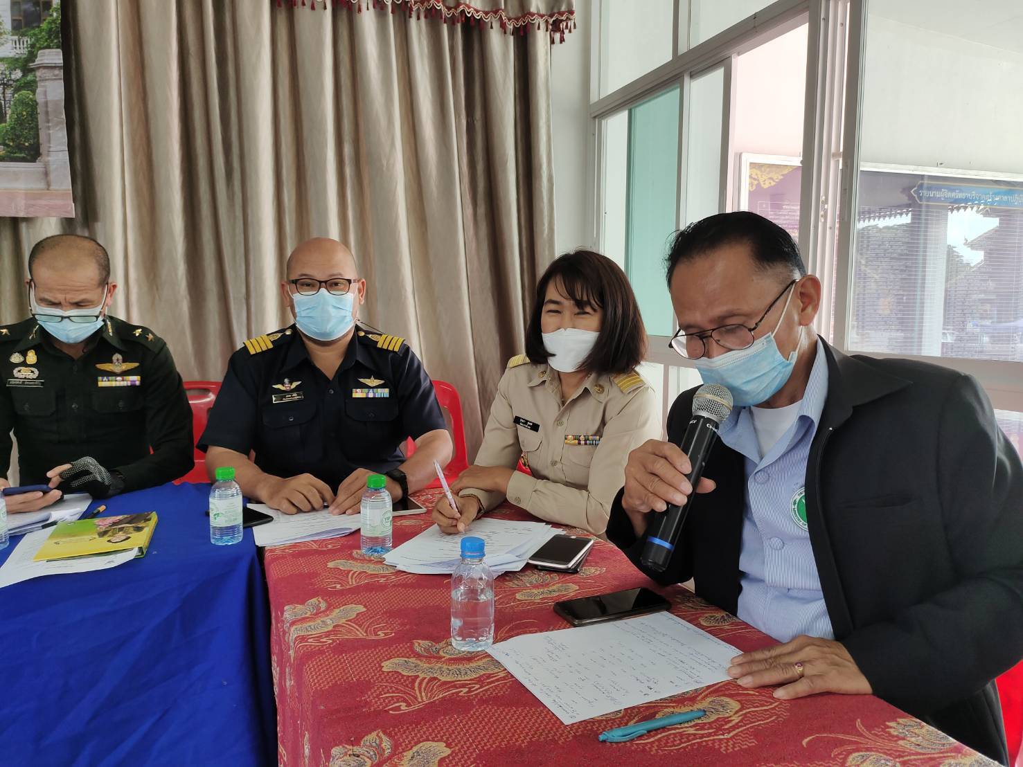 ร่วมประชุม กำนัน ผู้ใหญ่บ้าน ฯลฯ อำเภอภูซาง (สัญจร)
