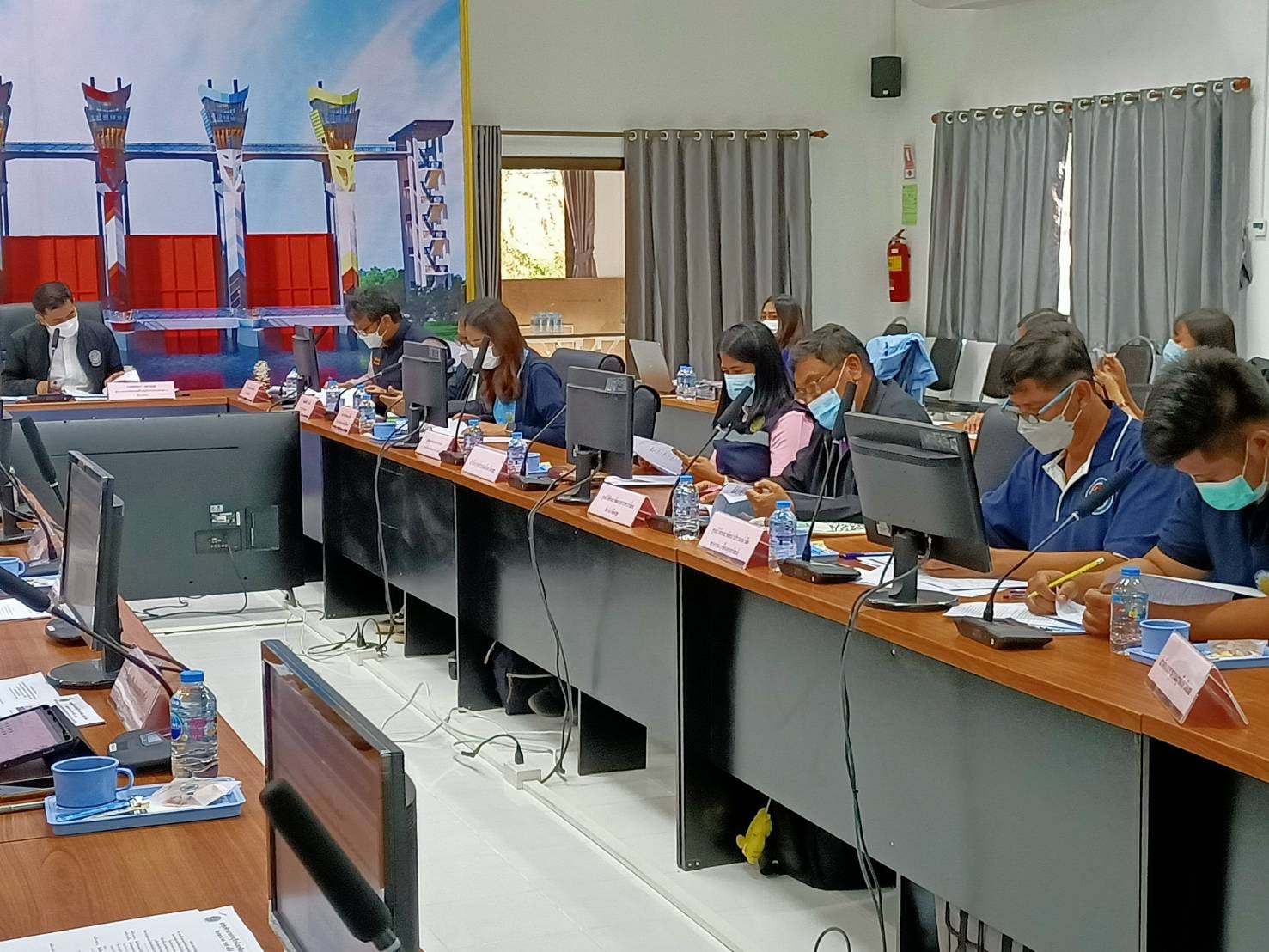 ประชุมพิจารณาแผนการดำเนินงานตามแผนอนุรักษ์และพัฒนาสิ่งแวดล้อม โครงการประตูระบายน้ำศรีสองรักอันเนื่องมาจากพระราชดำริ อำเภอเชียงคาน จังหวัดเลย ประจำปีงบประมาณ 2565..คลิก