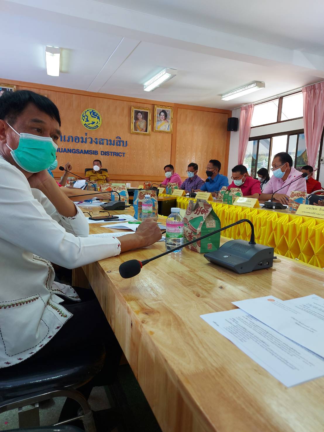 ประมงอำเภอม่วงสาม ร่วมประชุมหัวหน้าส่วนราชการอำเภอม่วงสามสิบ โดยได้ประชาสัมพันธ์งานด้านประมง ด้านงานบูรณาการ งานจัดปล่อยพันธุ์สัตว์น้ำในพิธีสำคัญ..คลิก