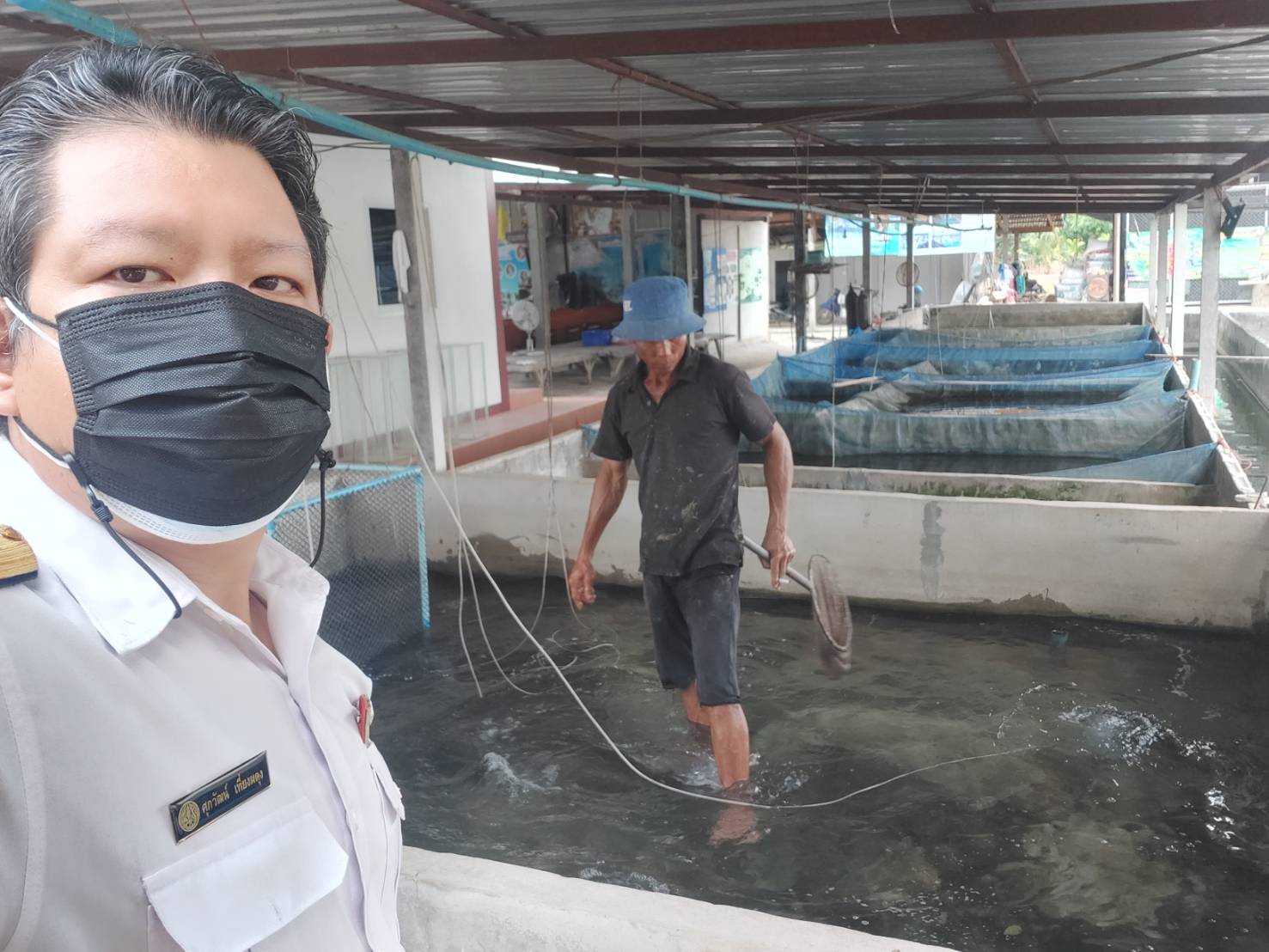 ประมงอำเภอนาจะหลวย ลงพื้นที่ ติดตามผลการดำเนินงานของ ศพก.เครือข่ายด้านการประมง ราย นายวาสนา สายสมบัติ บ้านท่าก่อ หมู่ 2 ตำบลนาจะหลวย อำเภอนาจะหลวย จังหวัดอุบลราชธานี..คลิก