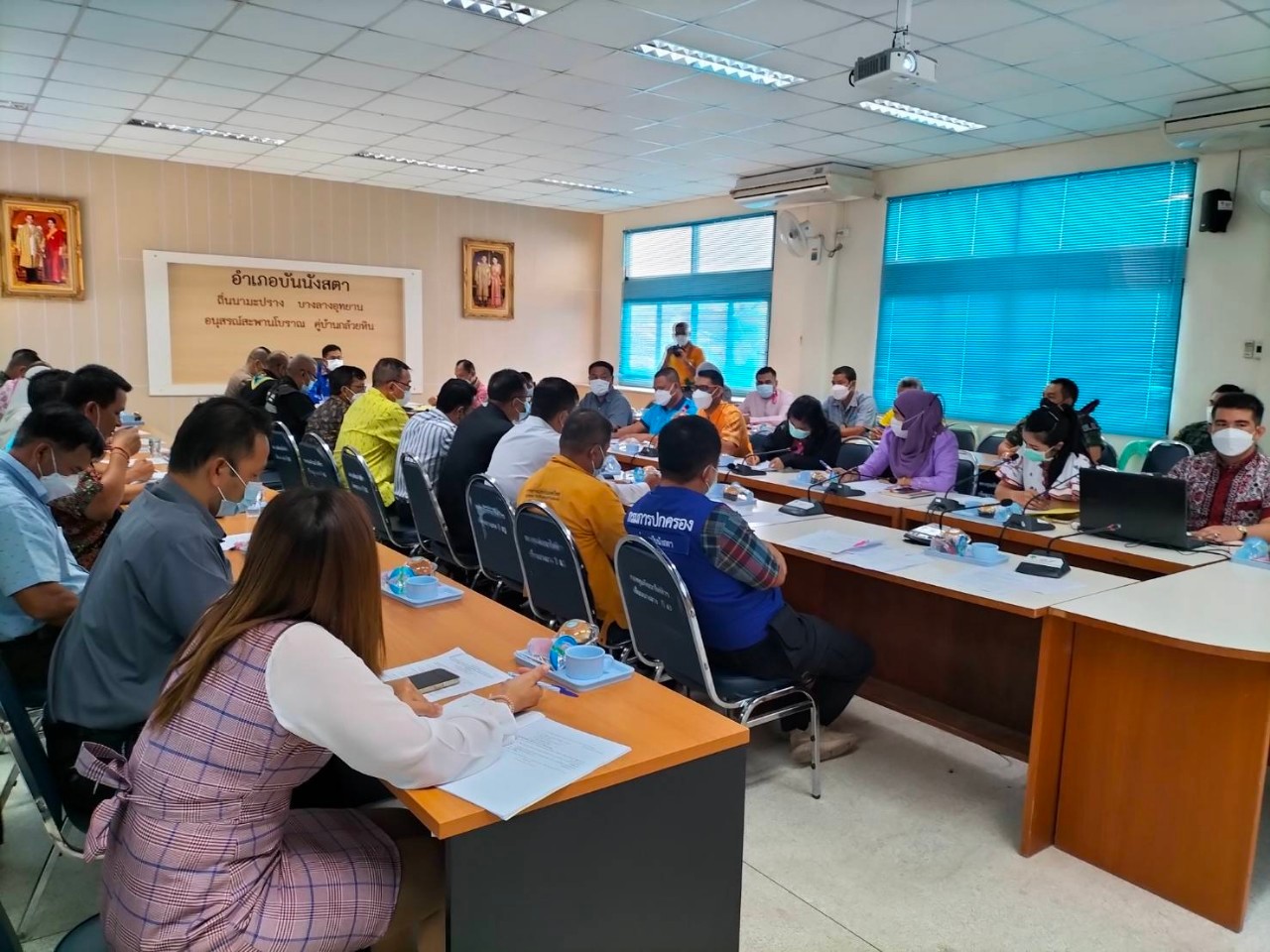 รายงานภาพการประชุมหัวหน้าส่วนราชการประจำเดือนกุมภาพันธ์ 2565