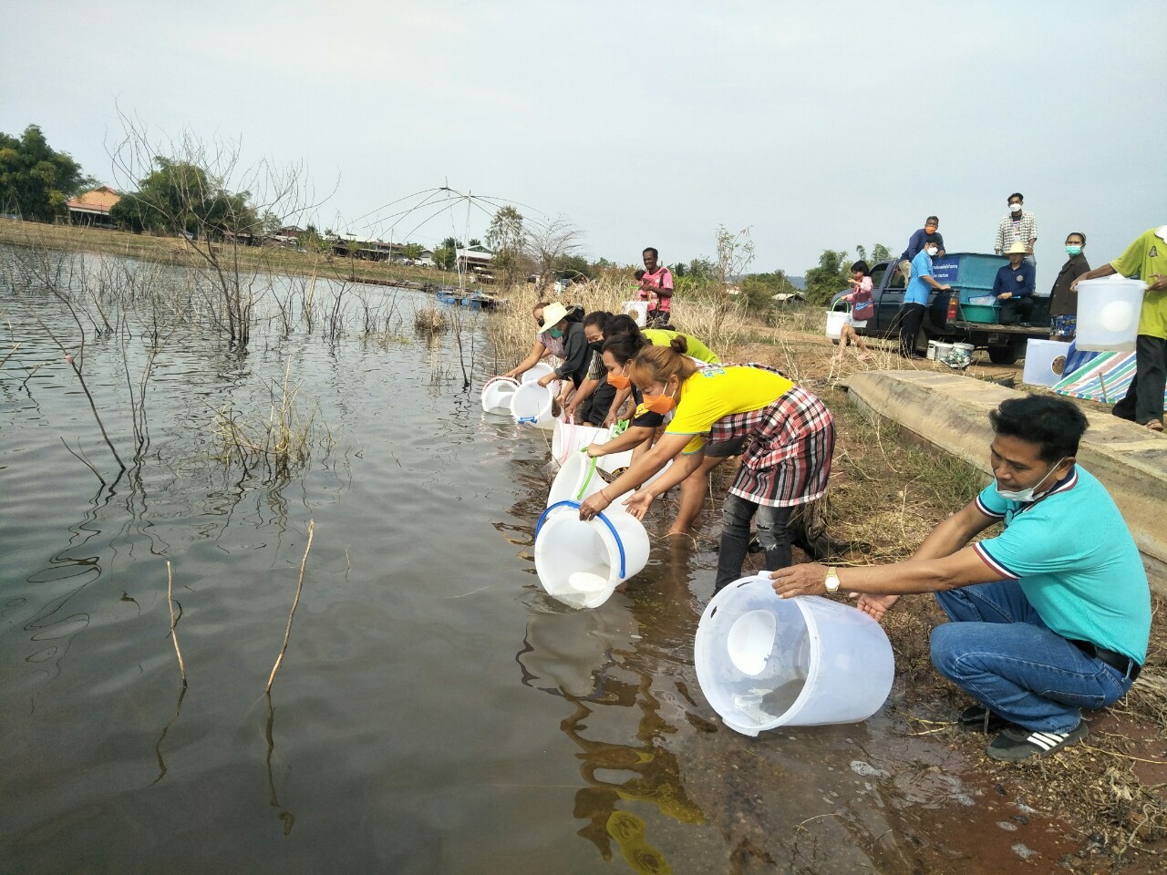 ปล่อยกุ้งก้ามกราม 2565-บ้านโนนสวรรค์ ตำบลเขื่อนอุบลรัตน์ อำเภออุบลรัตน์ จังหวัดขอนแก่น..คลิก