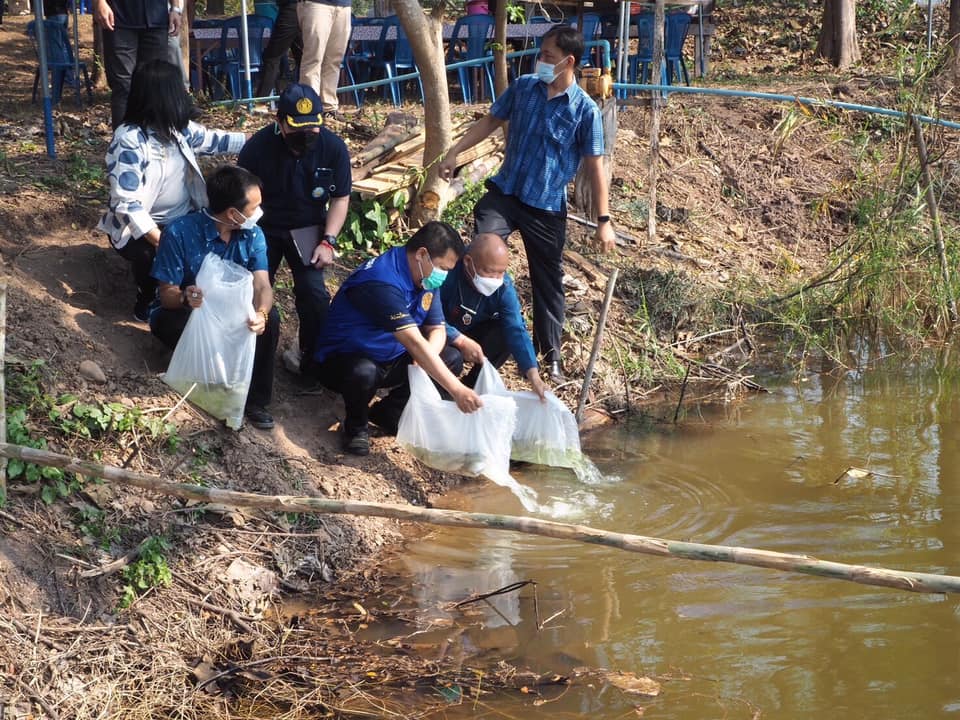 ลงพื้นที่ติดตามโครงการธนาคารผลผลิตสัตว์น้ำแบบมีส่วนร่วม แหล่งน้ำห้วยแม่ลูกอ่อน หมู่ 7 หมู่บ้าน ฟ้าใหม่ ต.สระ อ.เชียงม่วน จ.พะเยา..คลิก