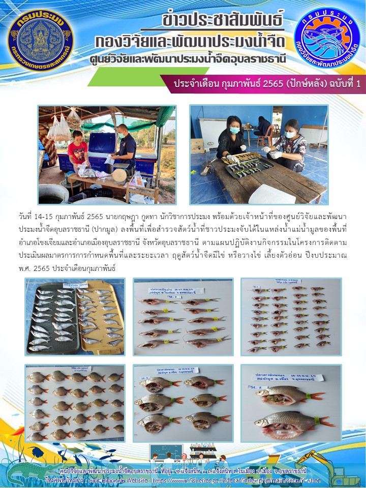 ข่าวประชาสัมพันธ์ ประจำเดือน กุมภาพันธ์ 2565 (ปักษ์หลัง) ฉบับที่ 1