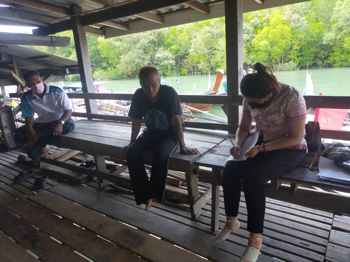 ลงพื้นที่สำรวจแบบสอบถามการทำประมงยั่งยืนและปัญหาทางการประมง ณ บ้านบากัน อำเภออ่าวลึก  และบ้านไหนหนัง  อำเภอเมืองกระบี่ จังหวัดกระบี่..คลิก