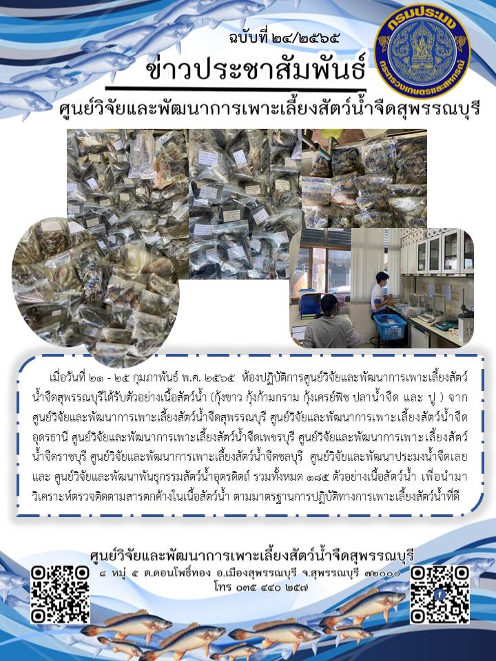 ข่าวประชาสัมพันธ์ฉบับที่ 24 ประจำเดือนกุมภาพันธ์ 2565..คลิก
