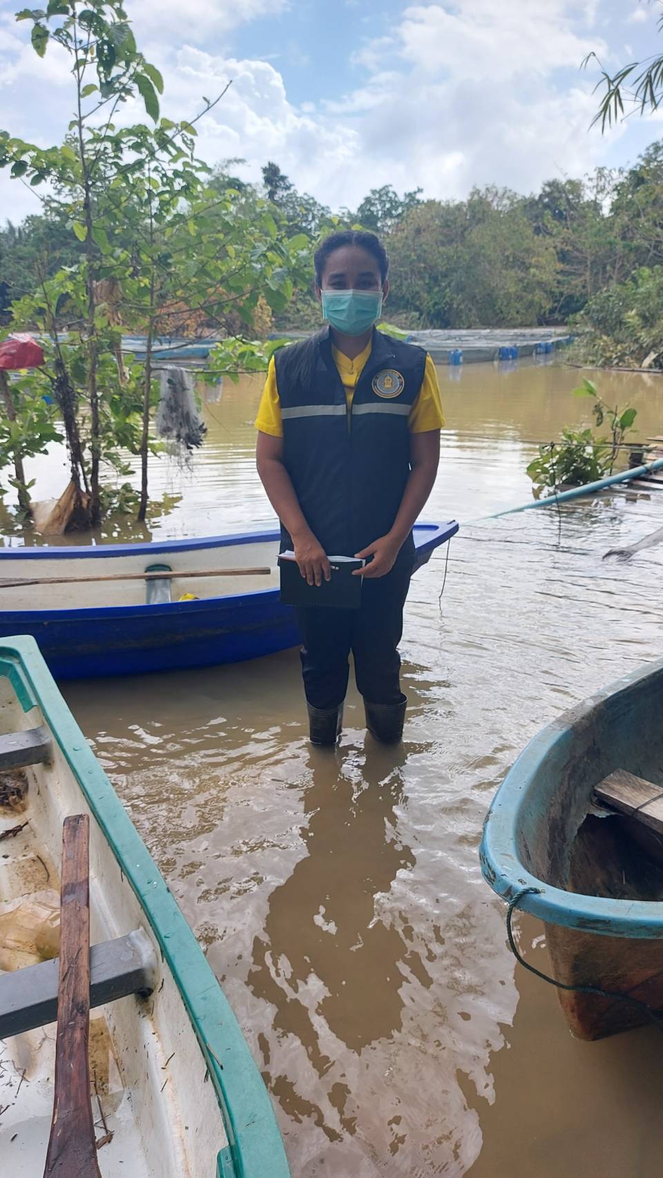 ประมงอำเภอตะโหมด ลงพื้นที่ติดตามสถานการณ์น้ำท่วมกระชังของเกษตรกรในพื้นที่อำเภอตะโหมด..คลิก