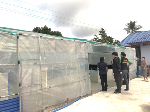 เข้าตรวจรับรองมาตรฐานฟาร์มพ่อแม่พันธุ์กุ้งก้ามกรามตามหลักพันธุศาสตร์ ในพื้นที่จังหวัดฉะเชิงเทรา