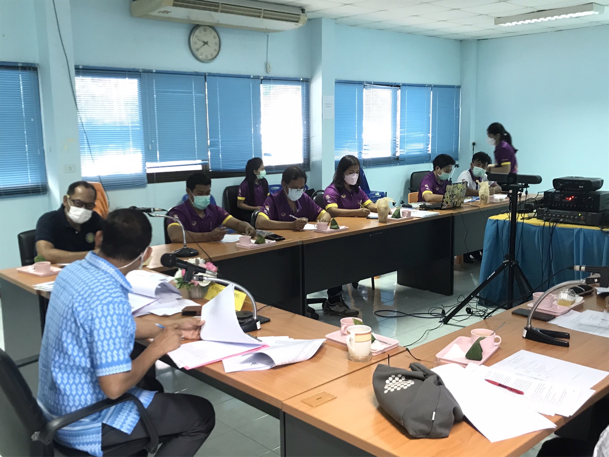 ประมงจังหวัดพัทลุง ประชุมประจำเดือนกุมภาพันธ์ ครั้งที่ 2/2565 และประชุมคณะกรรมการขับเคลื่อนนโยบายของกรมประมง FC