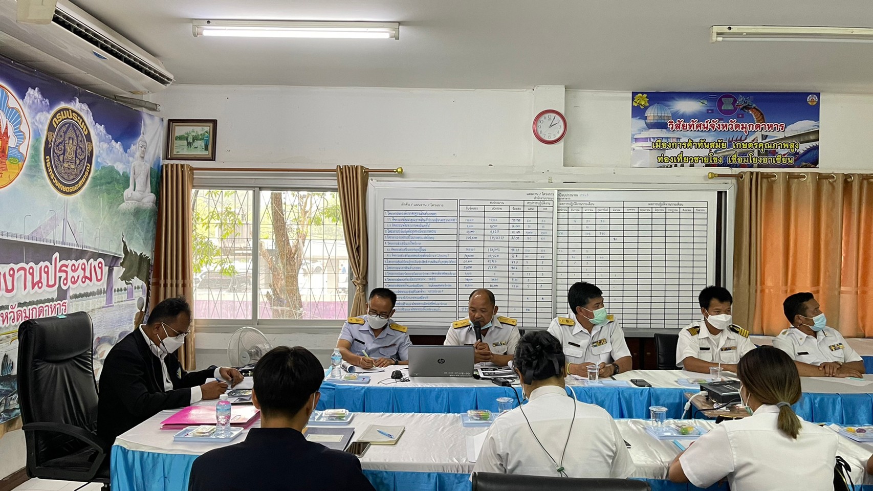 ผู้ตรวจราชการกรมประมง ติดตามผลการปฏิบัติราชการของสำนักงานประมงจังหวัดมุกดาหาร
