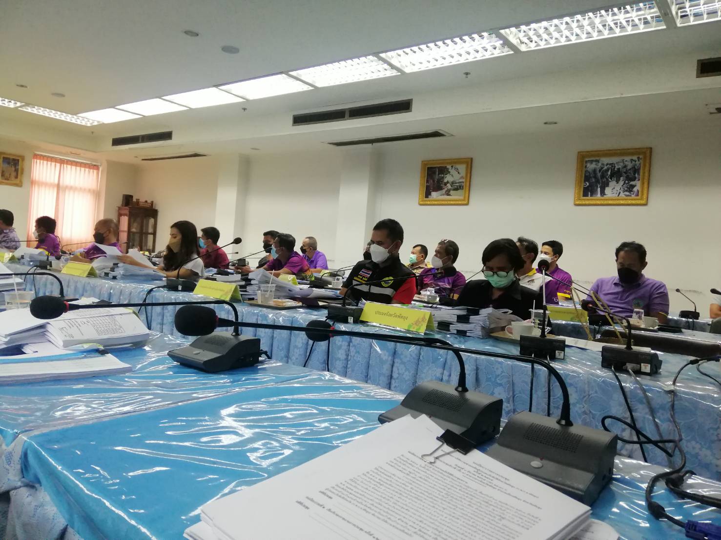 กลุ่มบริหารจัดการด้านการประมง เข้าร่วมประชุมคณะกรรมการให้ความช่วยเหลือผู้ประสบภัยพิบัติจังหวัดพัทลุง(ก.ช.ภ.จ.พัทลุง)