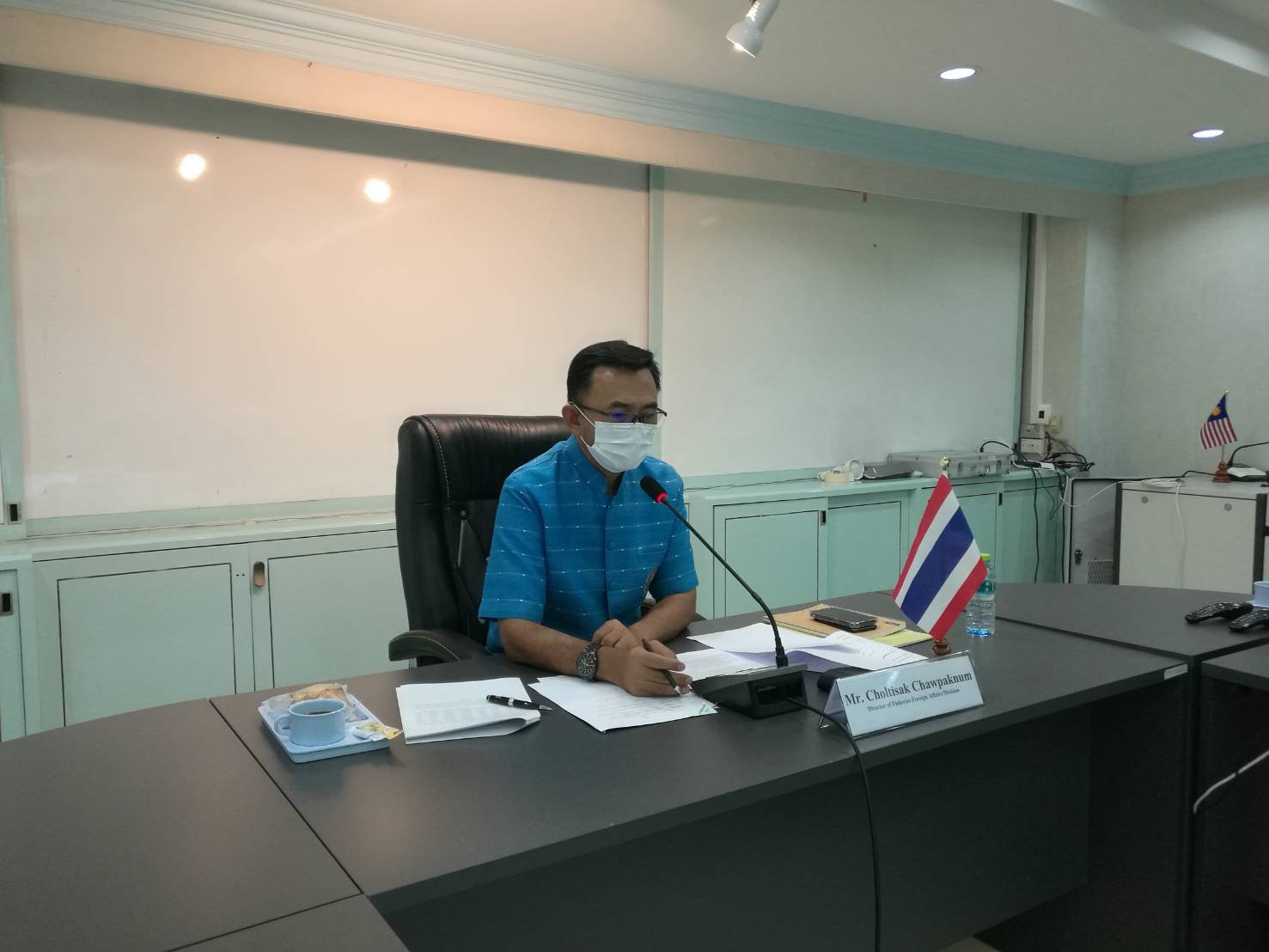 การประชุมหารือประเด็นกฎหมายว่าด้วยการนำเข้าสินค้าสัตว์น้ำเพื่อคุ้มครองสัตว์ทะเลเลี้ยงลูกด้วยนม (Marine Mammal Protection Act: MMPA) ร่วมกับกรมประมง ประเทศมาเลเซีย..คลิก