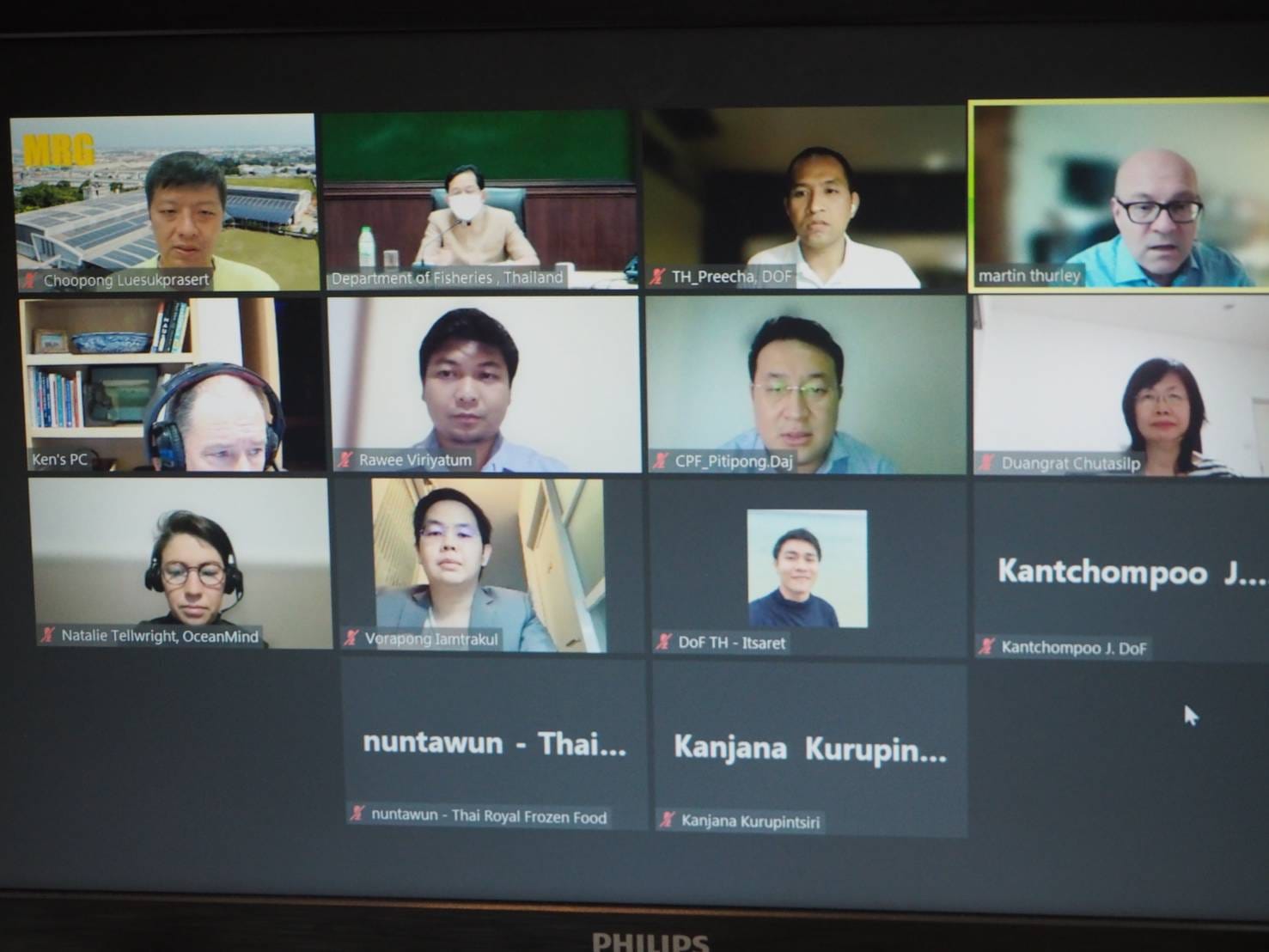 นายเฉลิมชัย สุวรรณรักษ์ อธิบดีกรมประมง เข้าร่วมการประชุมหารือ ระหว่างกรมประมง Seafood Task Force (STF) และ OceanMind (OM) ในการต่อต้านการทำประมงผิดกฎหมาย ขาดการรายงาน และไร้การควบคุม (IUU)..คลิก