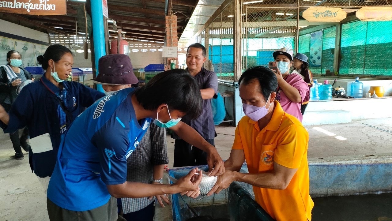 วันที่ 17-18 มีนาคม 2565 ศูนย์วิจัยและพัฒนาการเพาะเลี้ยงสัตว์น้ำจืดหนองคายจัดฝึกอบรมโครงการส่งเสริมอาชีพประมง กิจกรรมพัฒนาศักยภาพเกษตรกร หลักสูตร 