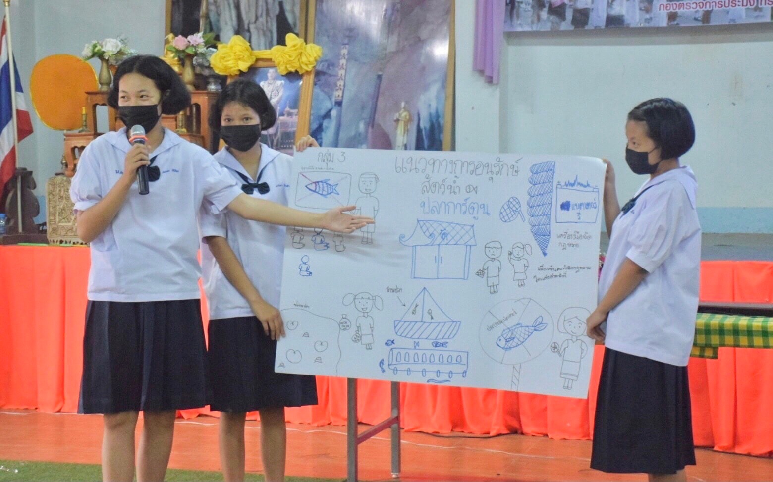 กรมประมงจัดอบรม ”โครงการยุวประมง” รุ่นที่ 7 ประจำปีงบประมาณ 2565 ณ โรงเรียนบ้านนาสวน จังหวัดกาญจนบุรี