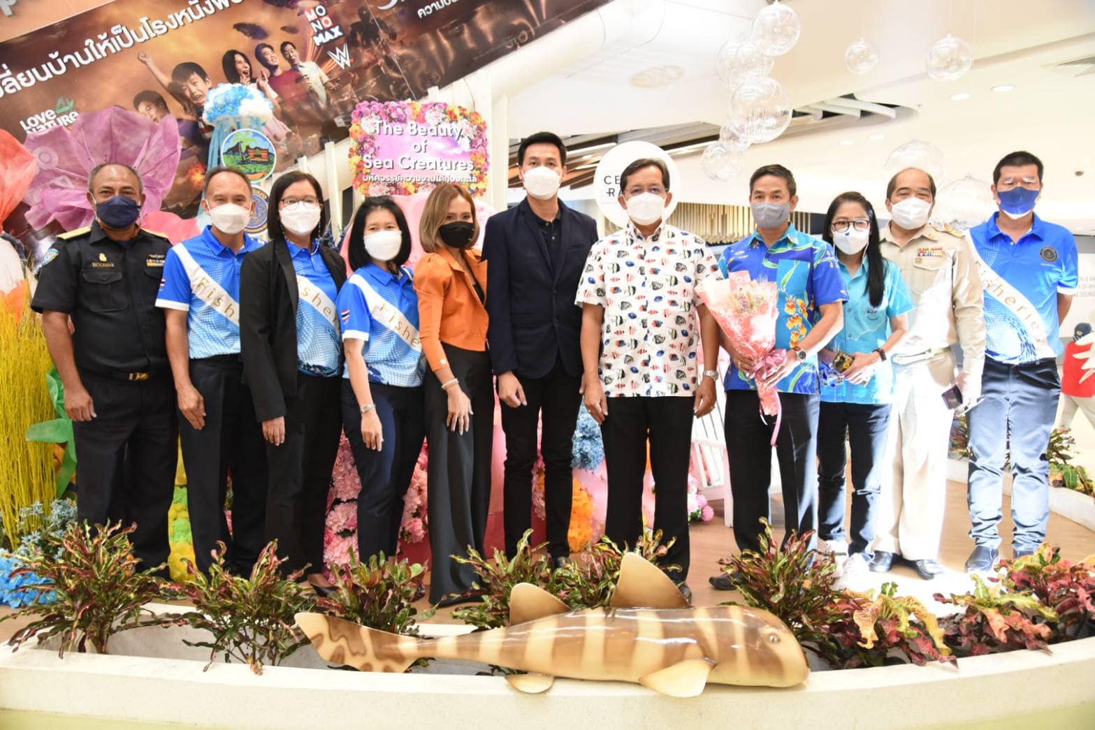 นายเฉลิมชัย สุวรรณรักษ์ อธิบดีกรมประมง เป็นประธานในพิธีเปิดงาน 