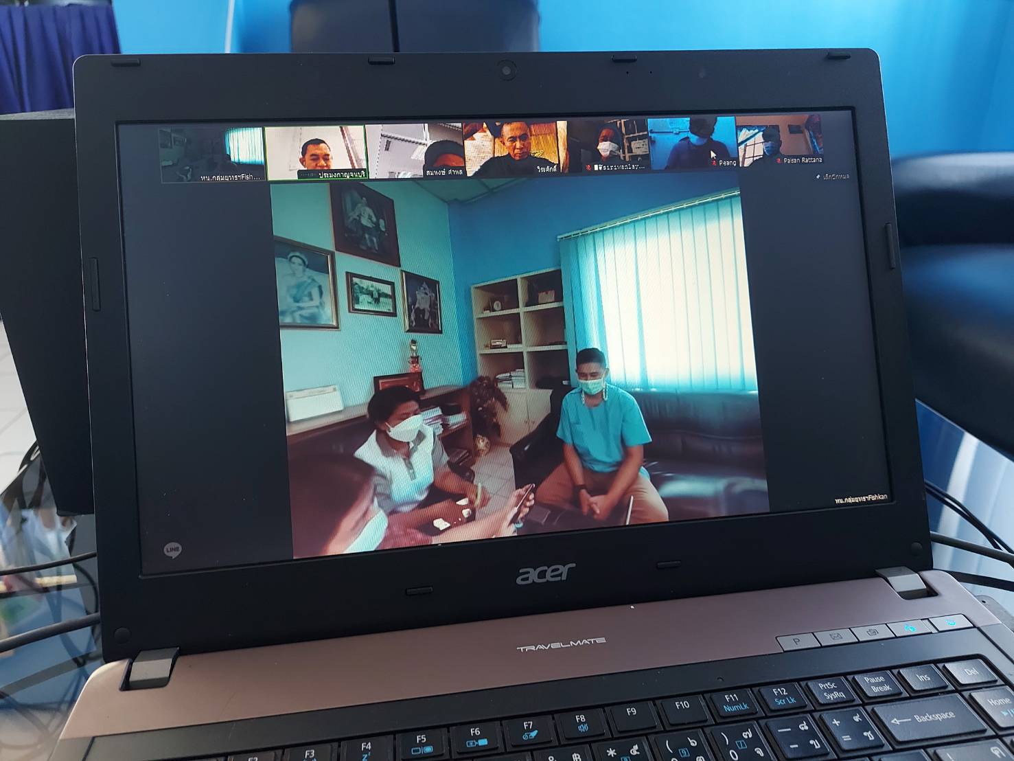 การประชุมคณะกรรมการขับเคลื่อนนโยบายของกรมประมง(Fisheries Co-ordinator : FC) ประชุมผ่านระบบการประชุมทางไกล (Vidio Conference ผ่าน LINE)..คลิก