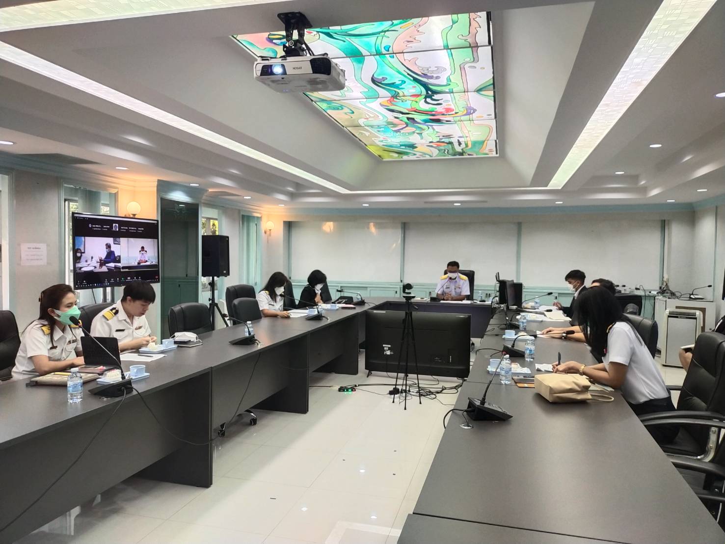 On 4th April 2022 at the Department of Fisheries of Thailand, Mr. Choltisak Chawpaknum, Director of Fisheries Foreign Affairs Division chaired a meeting to discuss Marine Mammal Protection Act (MMPA)..คลิก