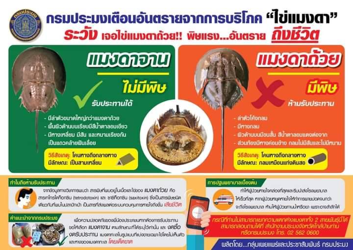 กรมประมงเตือนอันตรายจากการบริโภค 
