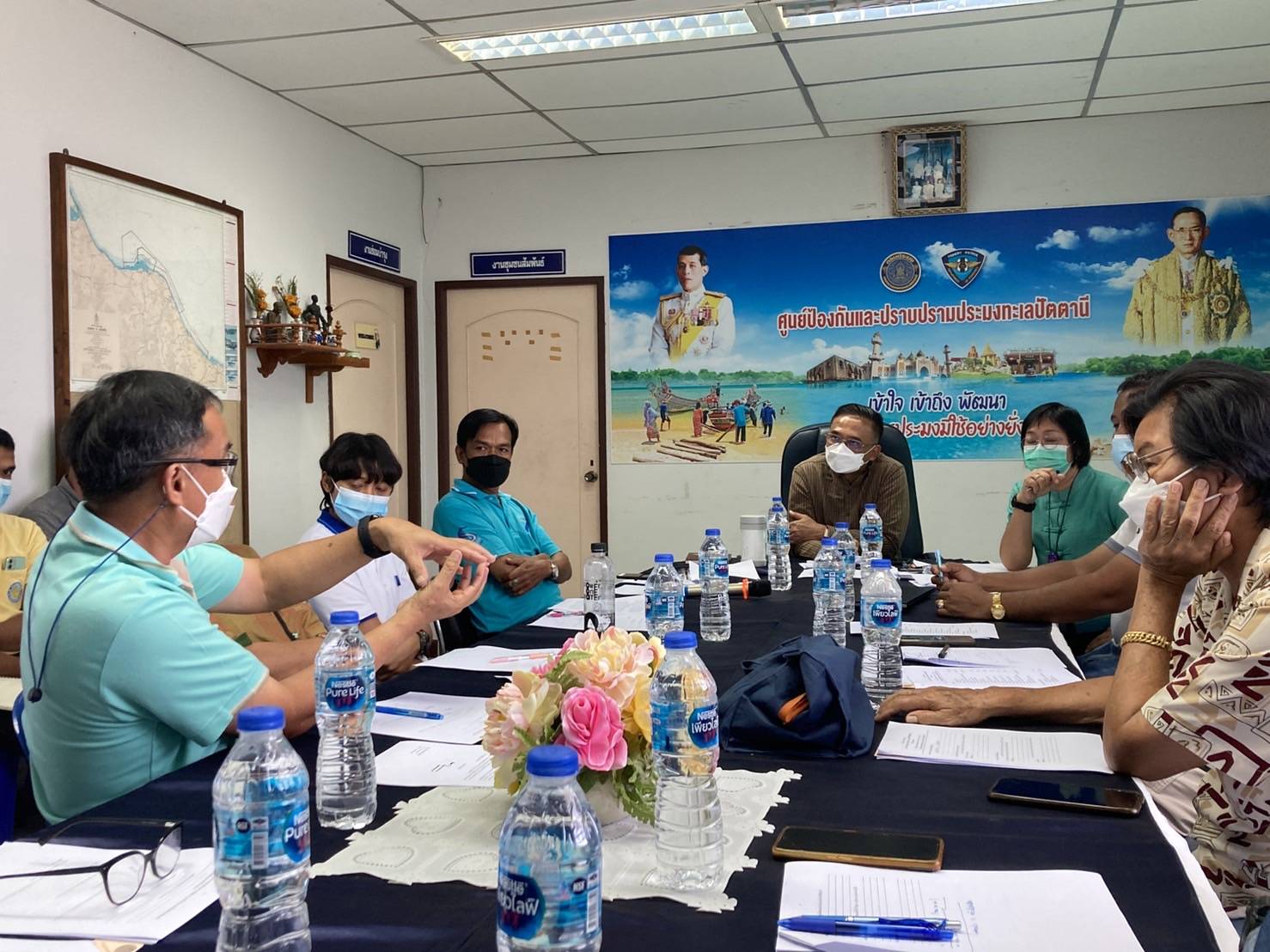 การประชุมคณะทำงานแก้ไขปัญหาการเลี้ยงกุ้งทะเล ระดับพื้นที่จังหวัดปัตตานี ครั้งที่ 2/2565..คลิก