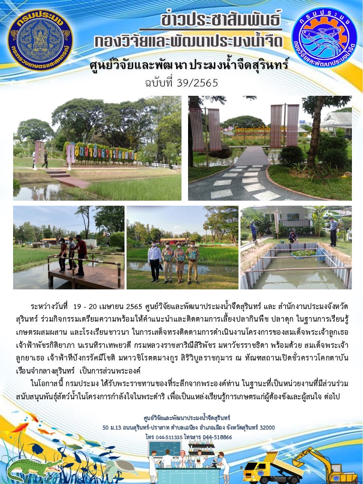 ข่าวประชาสัมพันธ์ ปักหลัง เมษายน 2565..คลิก