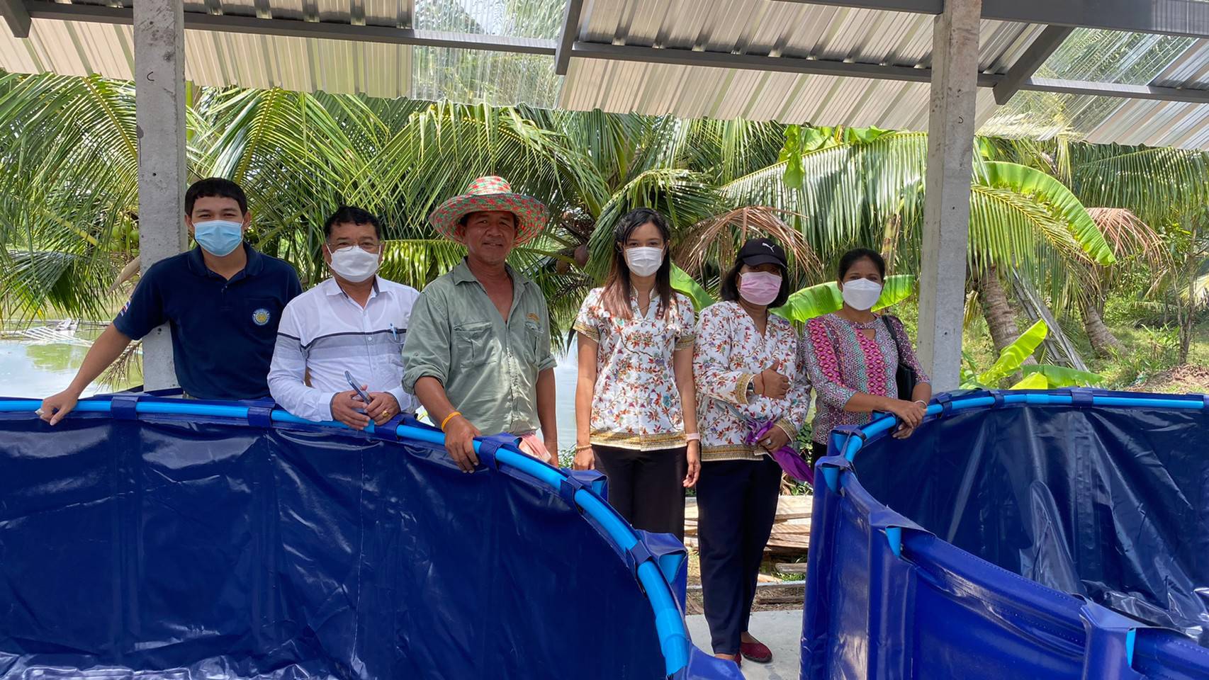 ลงพื้นที่ปฎิบัติงานกิจกรรมส่งเสริมการเลี้ยงสาหร่ายขนนกด้วยนวัตกรรมใหม่ งบพัฒนาจังหวัด ปี พ.ศ.2565..คลิก