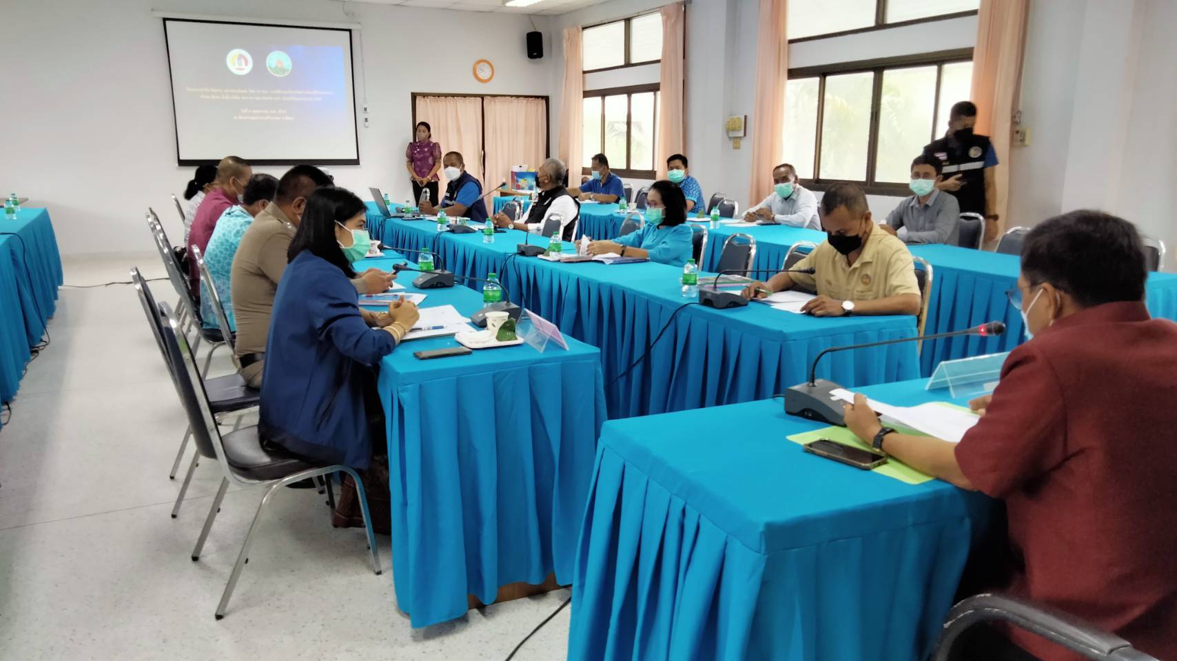 กลุ่มบริหารจัดการด้านการประมง เข้าร่วมประชุมโครงการกำกับ ติดตาม และ ประเมินผล ตามแผนตำบล มั่นคง มั่งคั่ง ยังยืน ประจำปีงบประมาณ พ.ศ.2565