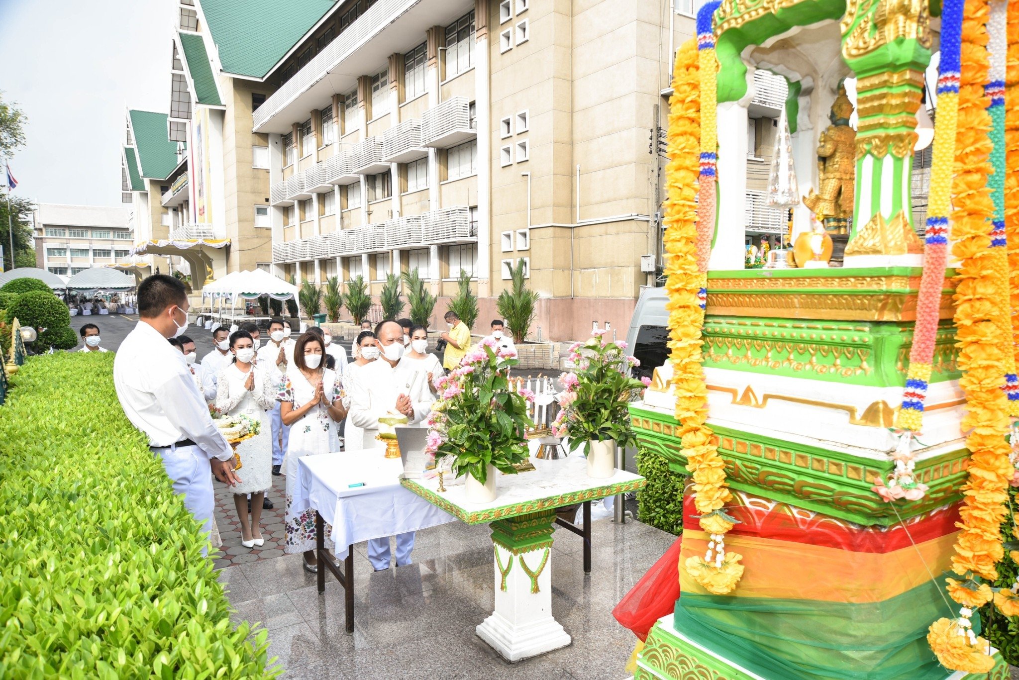 8 พ.ค. 65 อธิบดีกรมประมงเข้าร่วมพิธีบวงสรวงที่ กระทรวงเกษตรและสหกรณ์