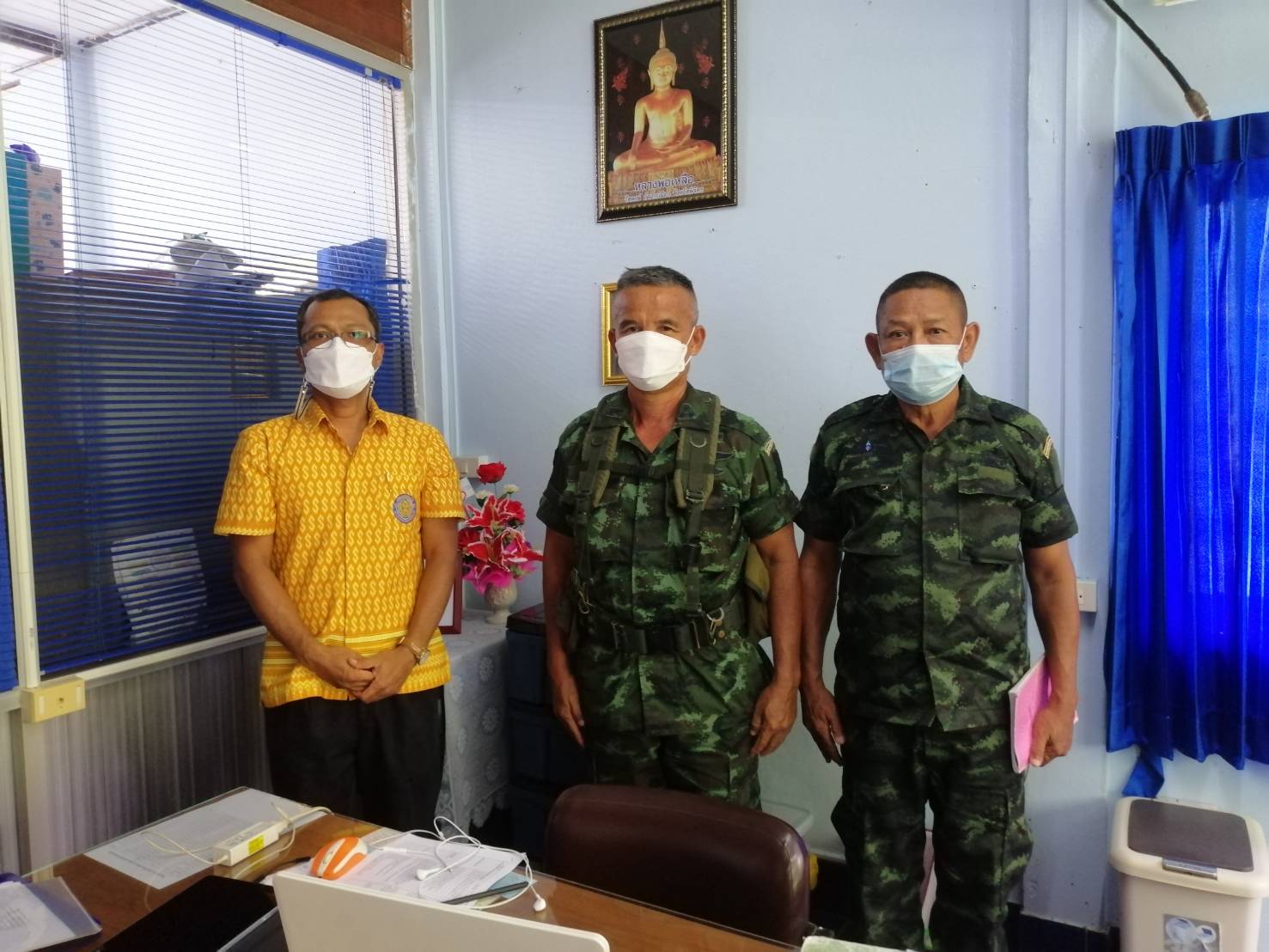 ต้อนรับผู้บังคับหน่วยทหารพัฒนาฯ
