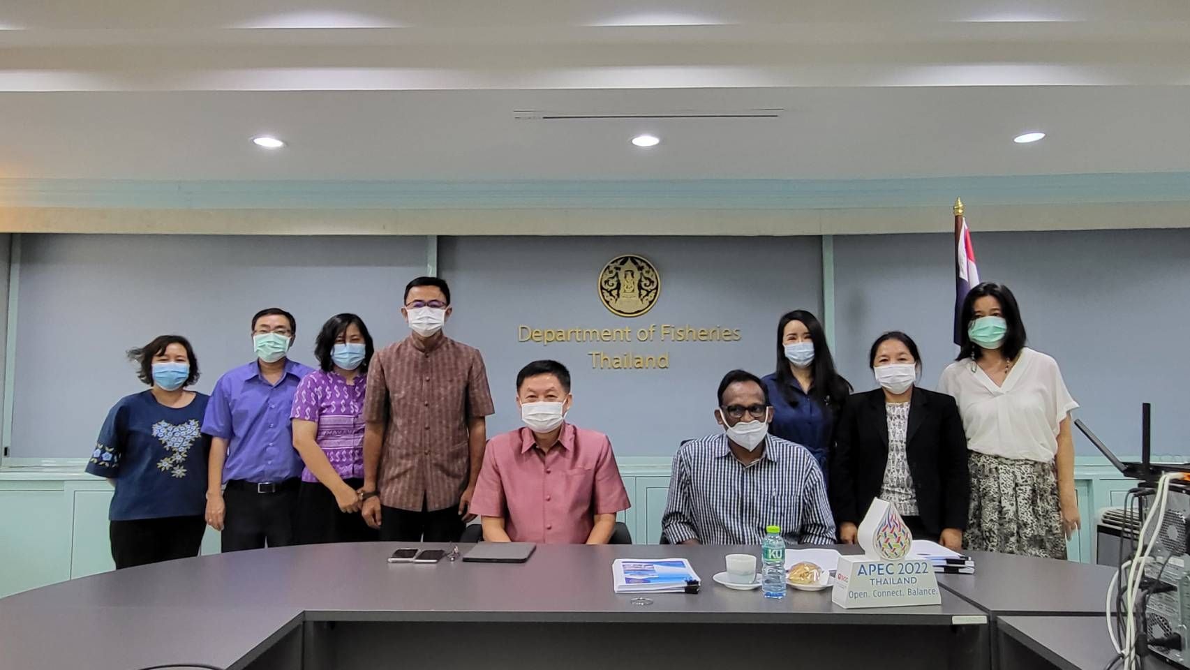 นายถาวร ทันใจ รองอธิบดีกรมประมง เป็นประธานการหารือและสัมภาษณ์กรมประมง เกี่ยวกับการประเมินการมีส่วนร่วมของ FAO ต่อ SDG 14..คลิก