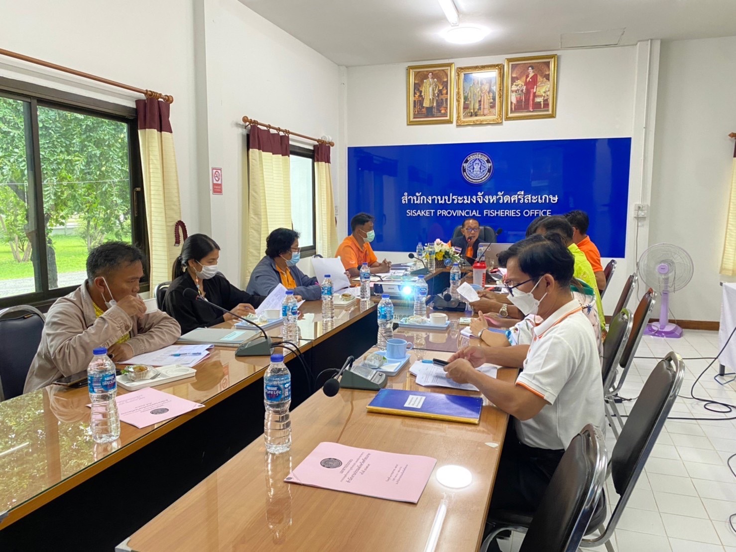 การประชุมสำนักงานประมงจังหวัดศรีสะเกษ ครั้งที่ 5/2565..คลิก