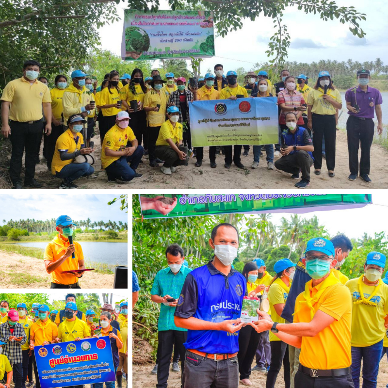 ประมงอำเภอทับสะแก ร่วมกิจกรรมการปลูกต้นไม้ ตามโครงการและกิจกรรมปลูกต้นไม้และปลูกป่าเฉลิมพระเกียรติ..คลิก