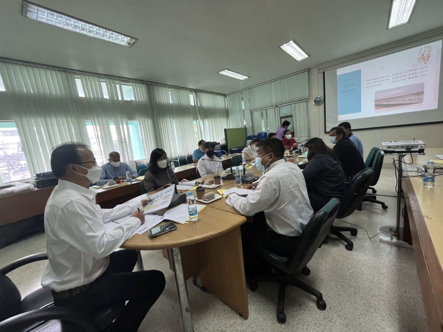 การประชุมคณะทำงานแก้ไขปัญหาการเลี้ยงกุ้งทะเลระดับพื้นที่ ครั้งที่ 1/2565