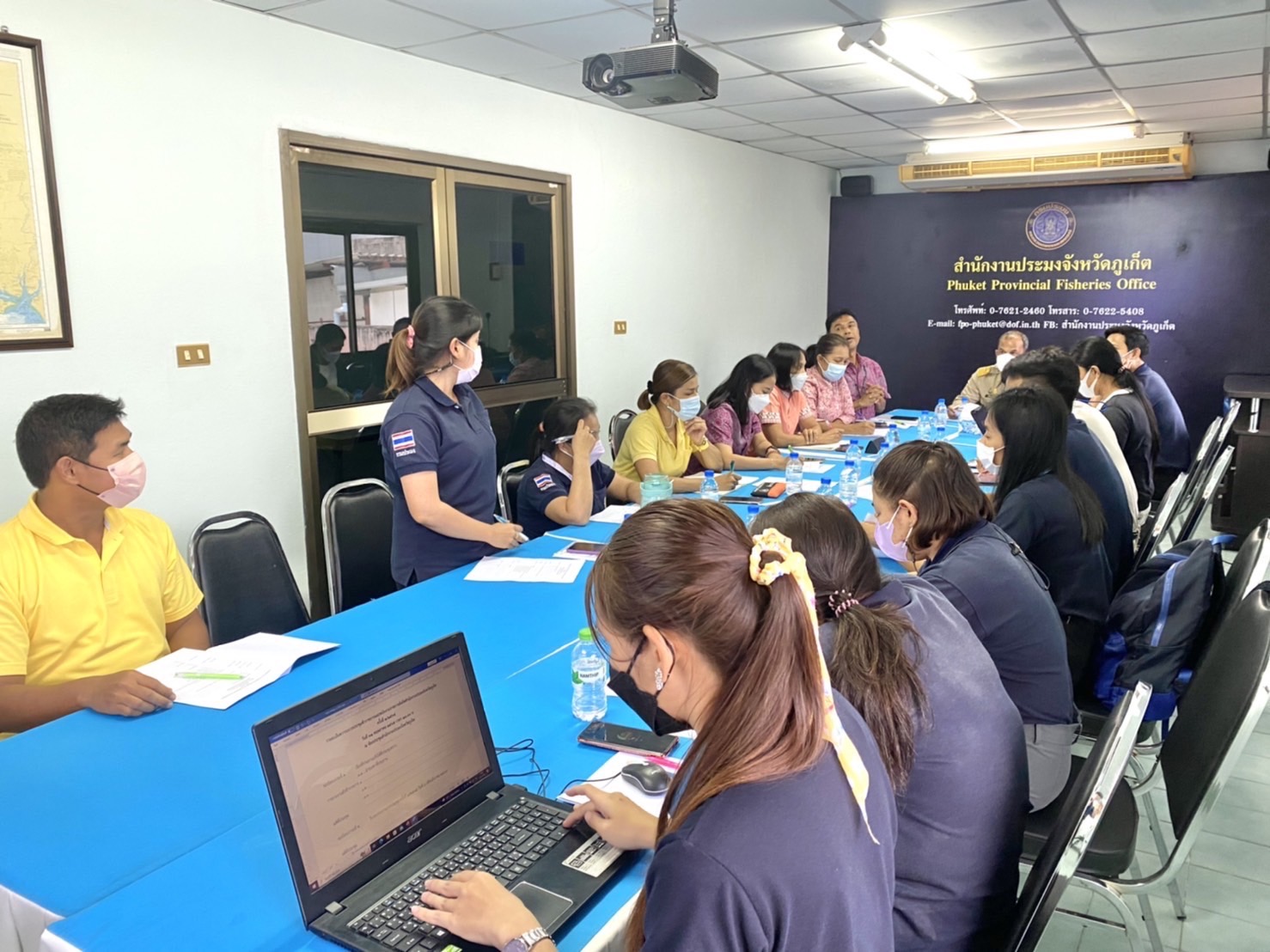 สำนักงานประมงจังหวัดภูเก็ต จัดประชุมสำนักงาน ครั้งที่ 2/2565 ประจำเดือนพฤษภาคม 2565