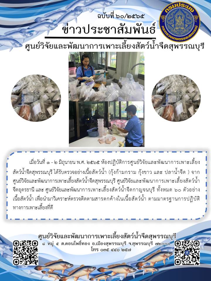 ข่าวประชาสัมพันธ์ฉบับที่ 60 ประจำเดือน มิถุนายน 2565..คลิก