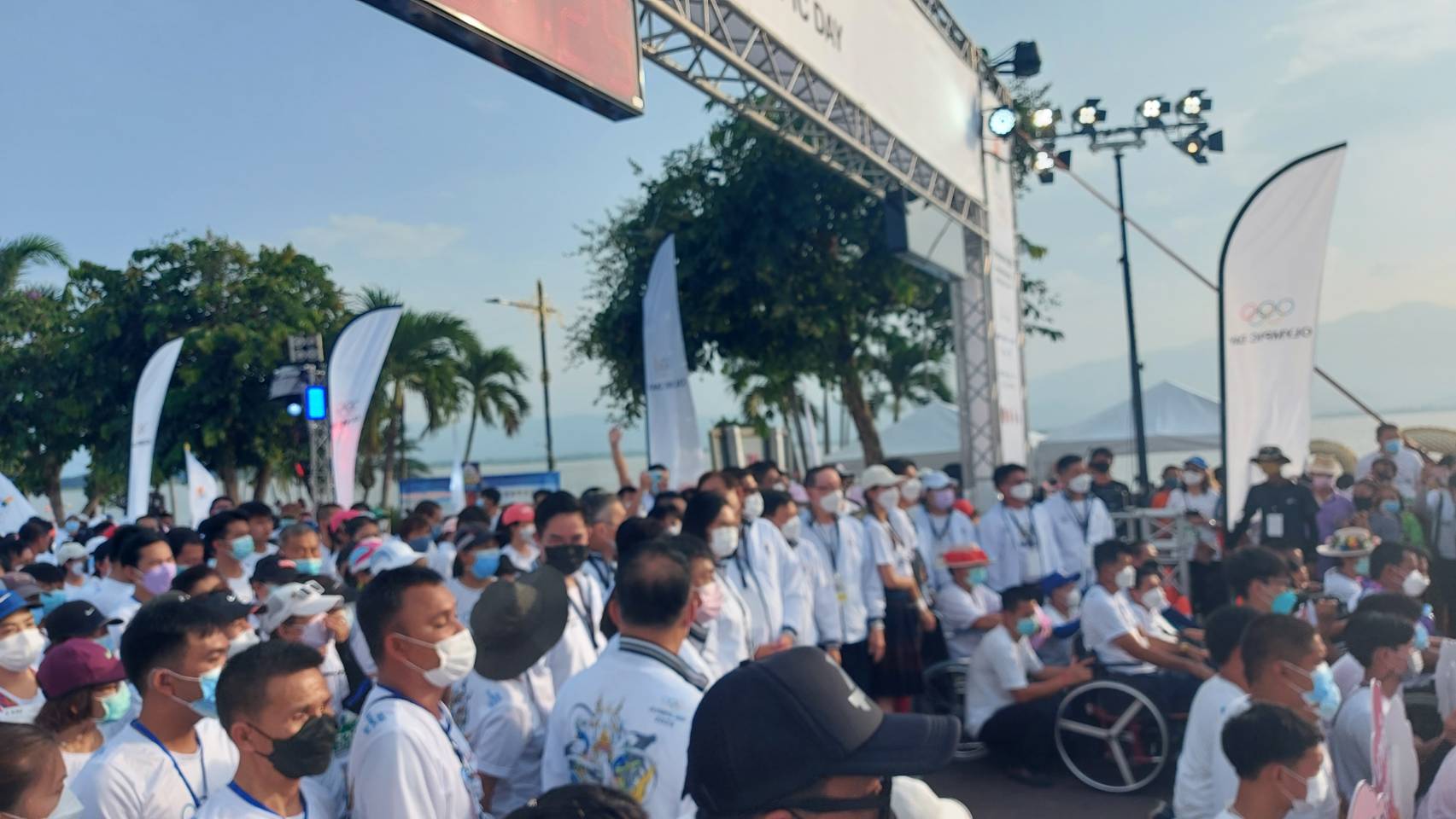 เข้าร่วมกิจกรรมและพิธีเปิด เดิน-วิ่ง Olympic Day 2022