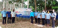 มอบ/ปล่อยพันธุ์สัตว์น้ำ และเยี่ยมกลุ่มผู้เพาะเลี้ยงปลาหมอในสวนยางพารา