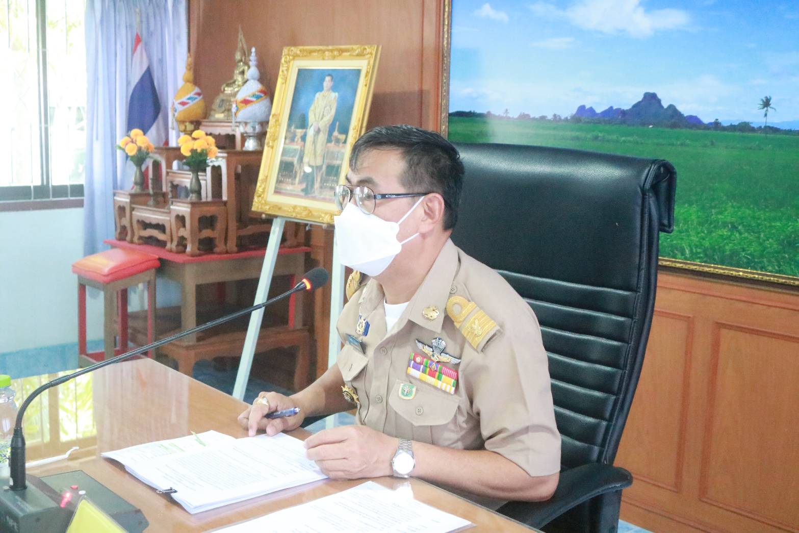 สำนักงานประมงจังหวัดพัทลุง เข้าร่วมประชุมคณะกรรมการให้ความช่วยเหลือผู้ประสบภัยพิบัติจังหวัดพัทลุง