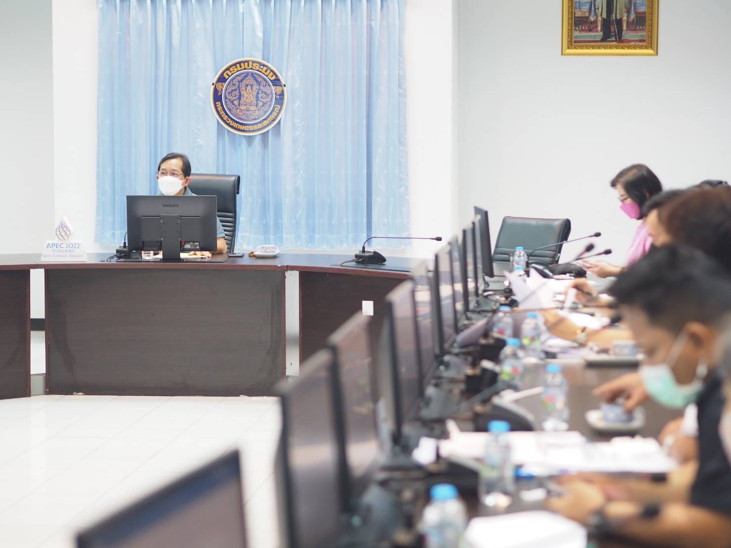 นายเฉลิมชัย สุวรรณรักษ์ อธิบดีกรมประมง เป็นประธานการประชุมหน่วยงานที่เกี่ยวข้องงบกลาง รายการเงินสำรองจ่ายเพื่อกรณีฉุกเฉินหรือจำเป็น ประจำปี 2565 โครงการเร่งด่วนเพื่อการอนุณักษ์และบริหารจัดการสัตว์ทะเลเลี้ยงลูกด้วยนมของกรมประมง..คลิก